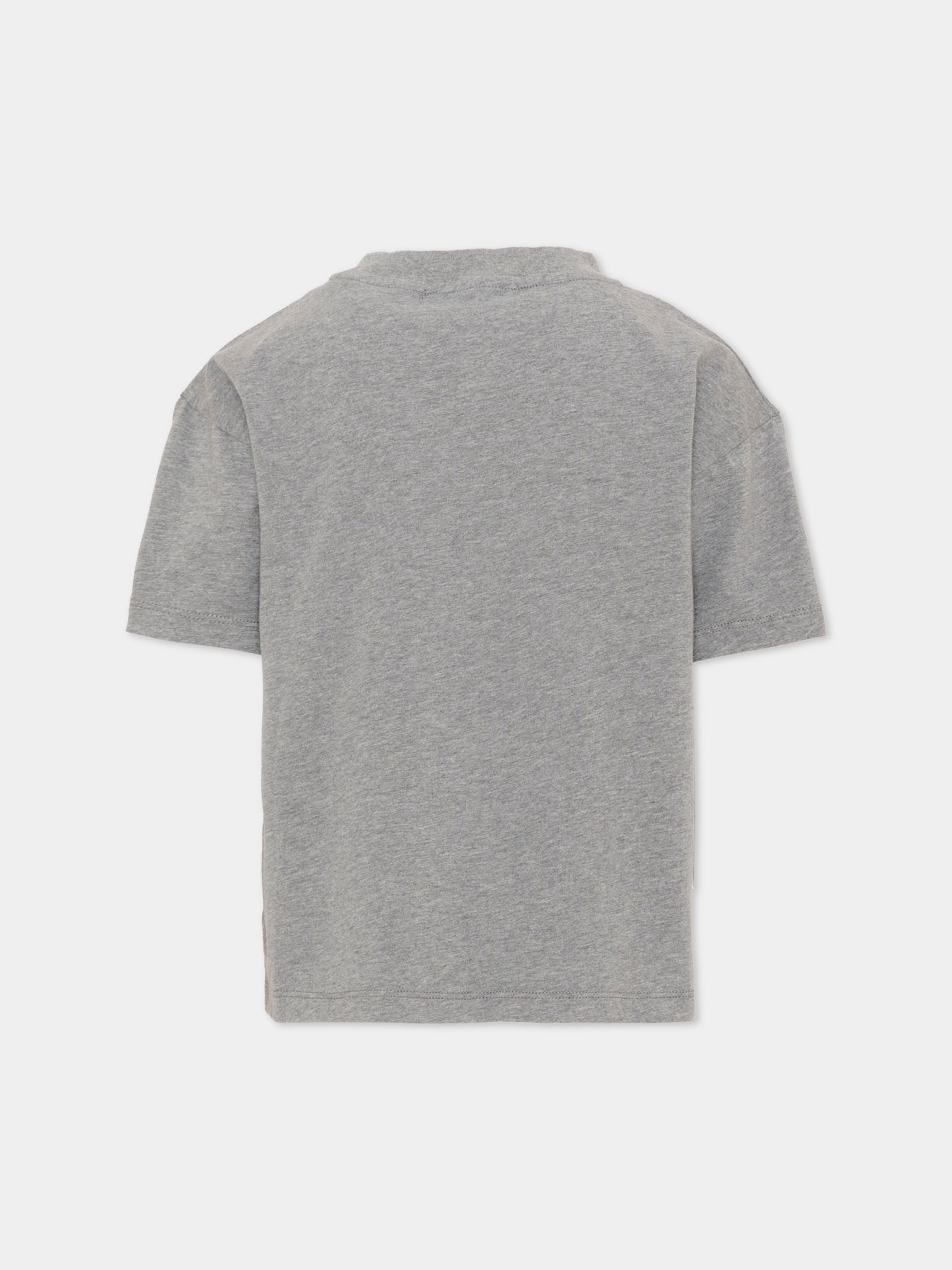 T-Shirt grigia per bambino con logo,Bobo Choses,B226AC002
