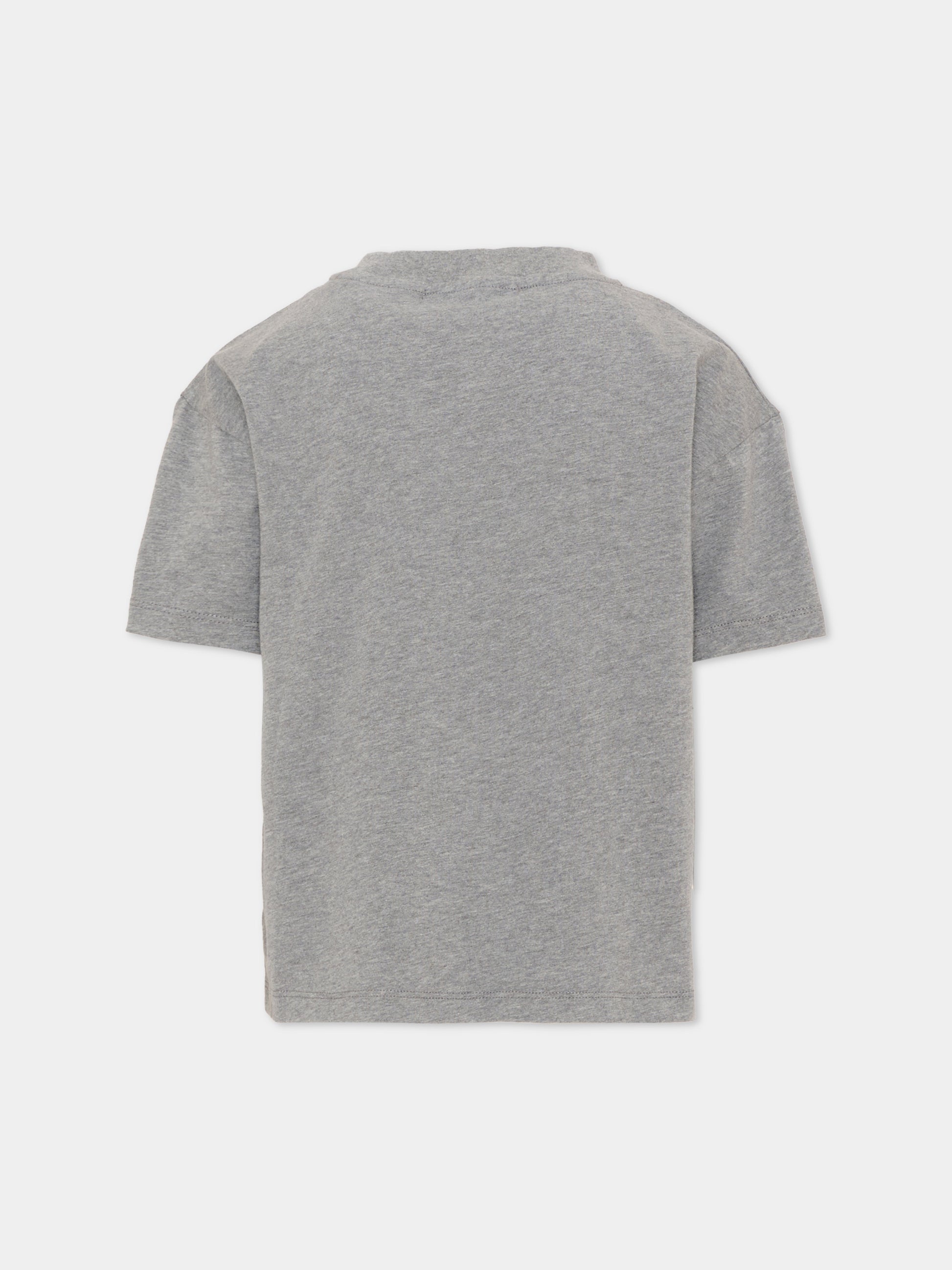 T-Shirt grigia per bambino con logo,Bobo Choses,B226AC002