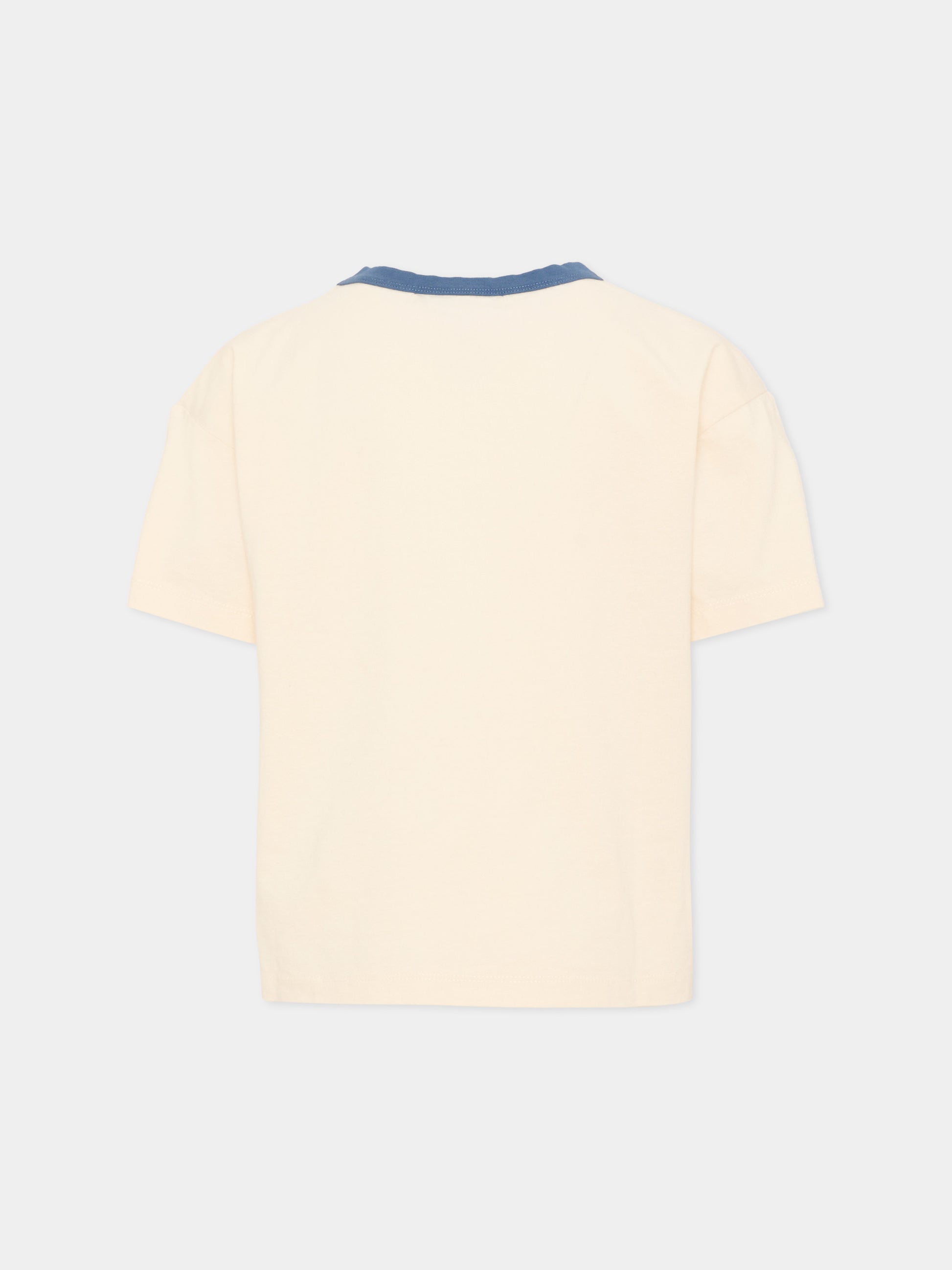 T-Shirt avorio per bambino con fantasmi,Bobo Choses,B226AC005