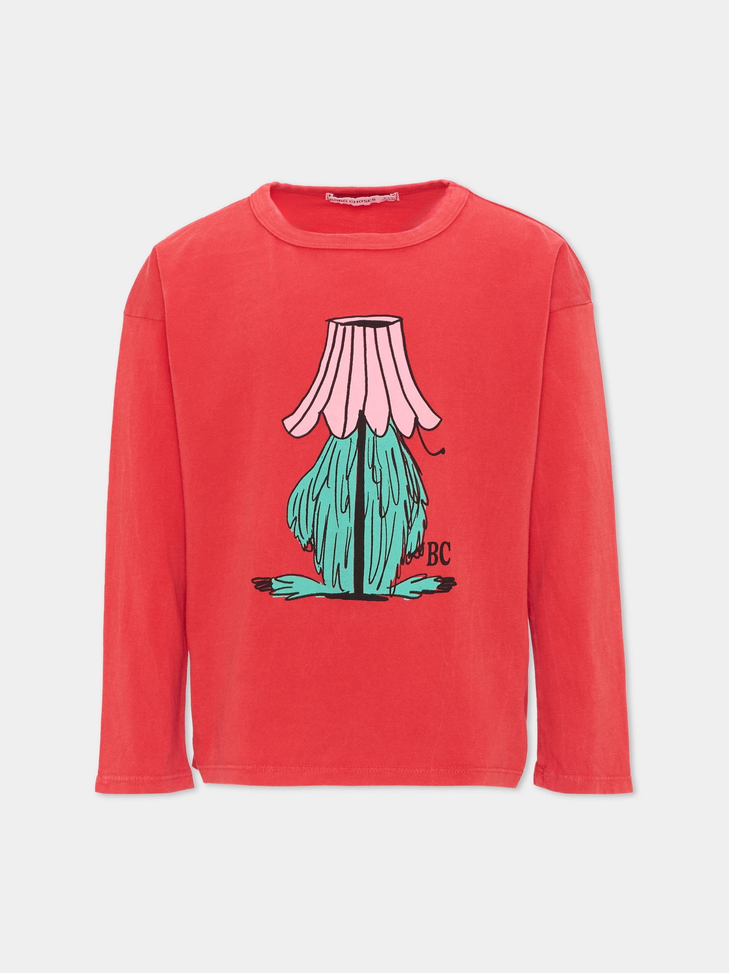 T-shirt rossa per bambino con stampa,Bobo Choses,B226AC014