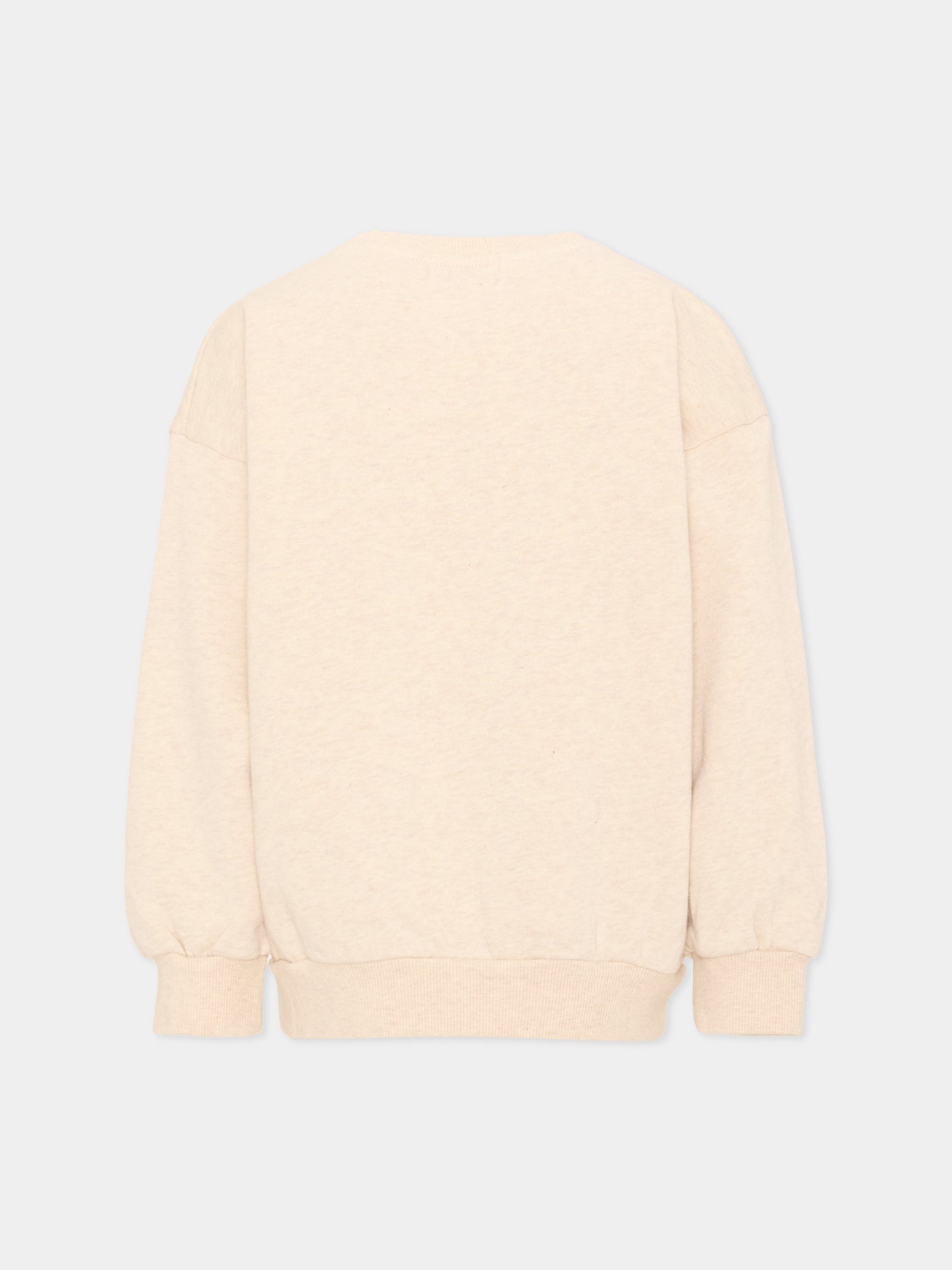 Felpa beige per bambino con stampa,Bobo Choses,B226AC028