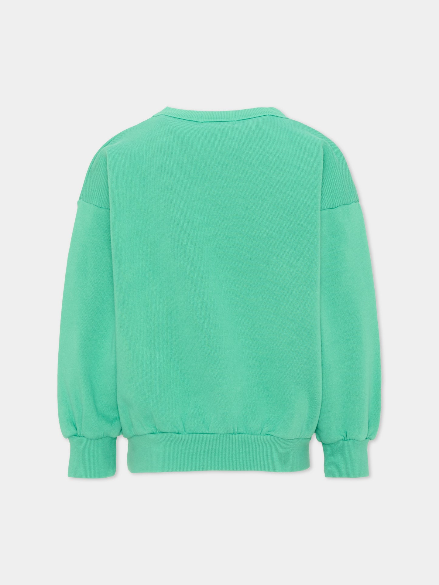 Felpa verde per bambino con stampa,Bobo Choses,B226AC030