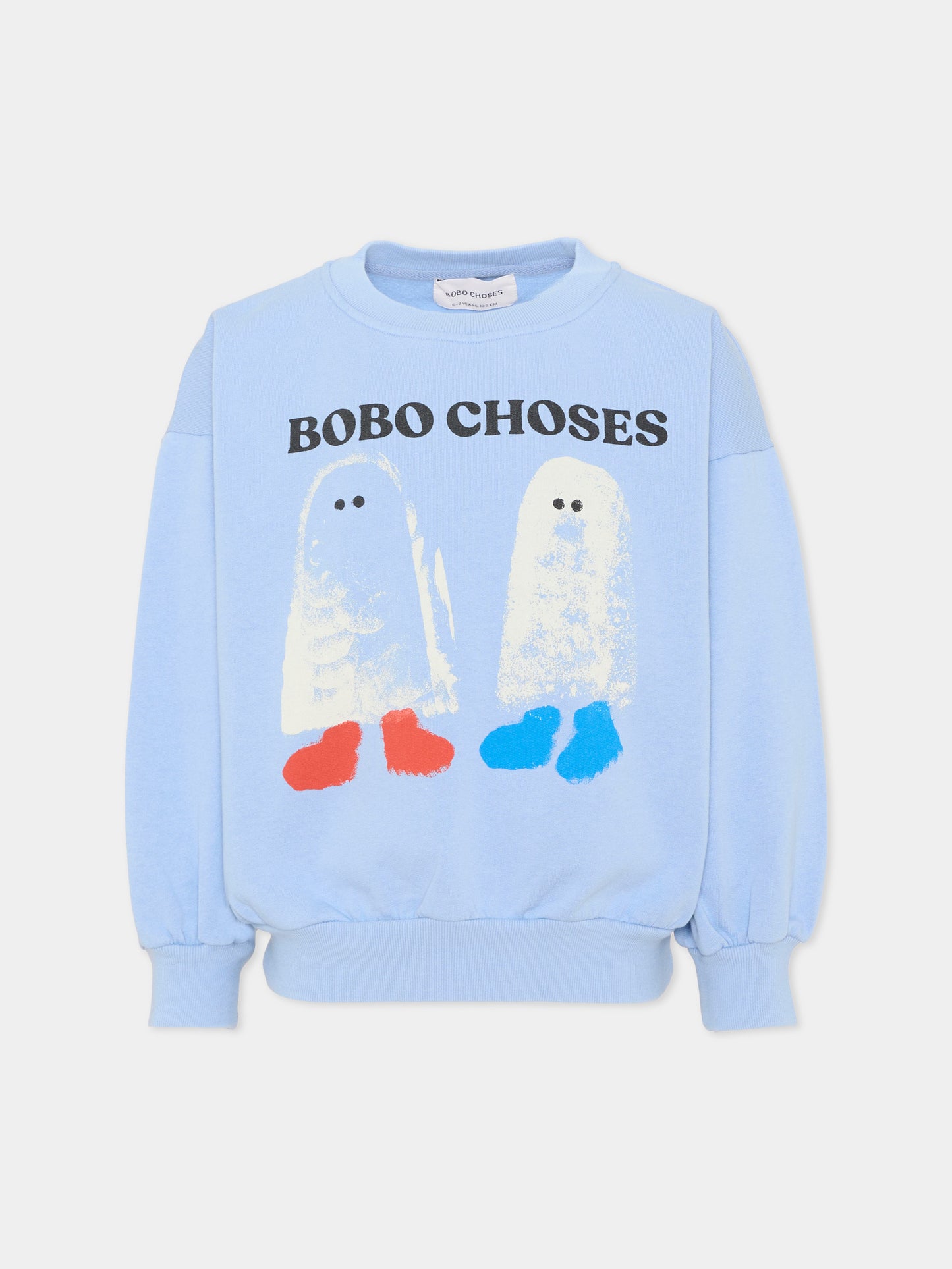 Felpa azzurra per bambino con fantasmi,Bobo Choses,B226AC031
