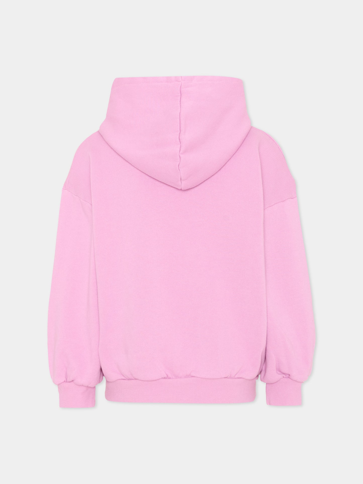 Felpa rosa con cappuccio per bambina,Bobo Choses,B226AC047
