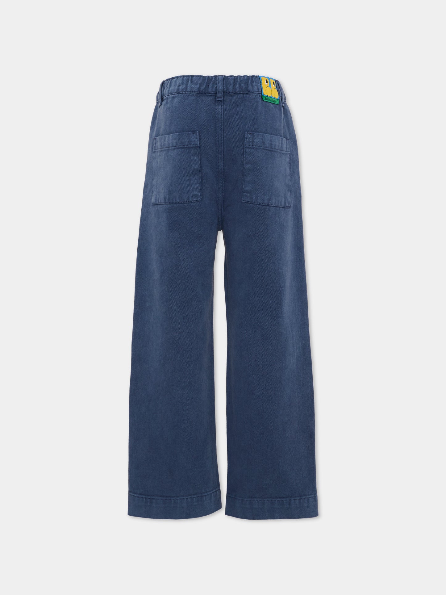 Jeans denim per bambino con patch logo,Bobo Choses,B226AC066