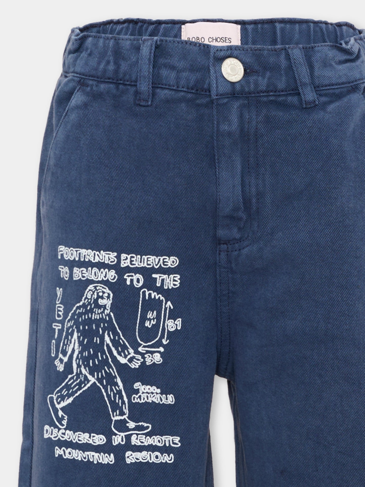Jeans denim per bambino con patch logo,Bobo Choses,B226AC066