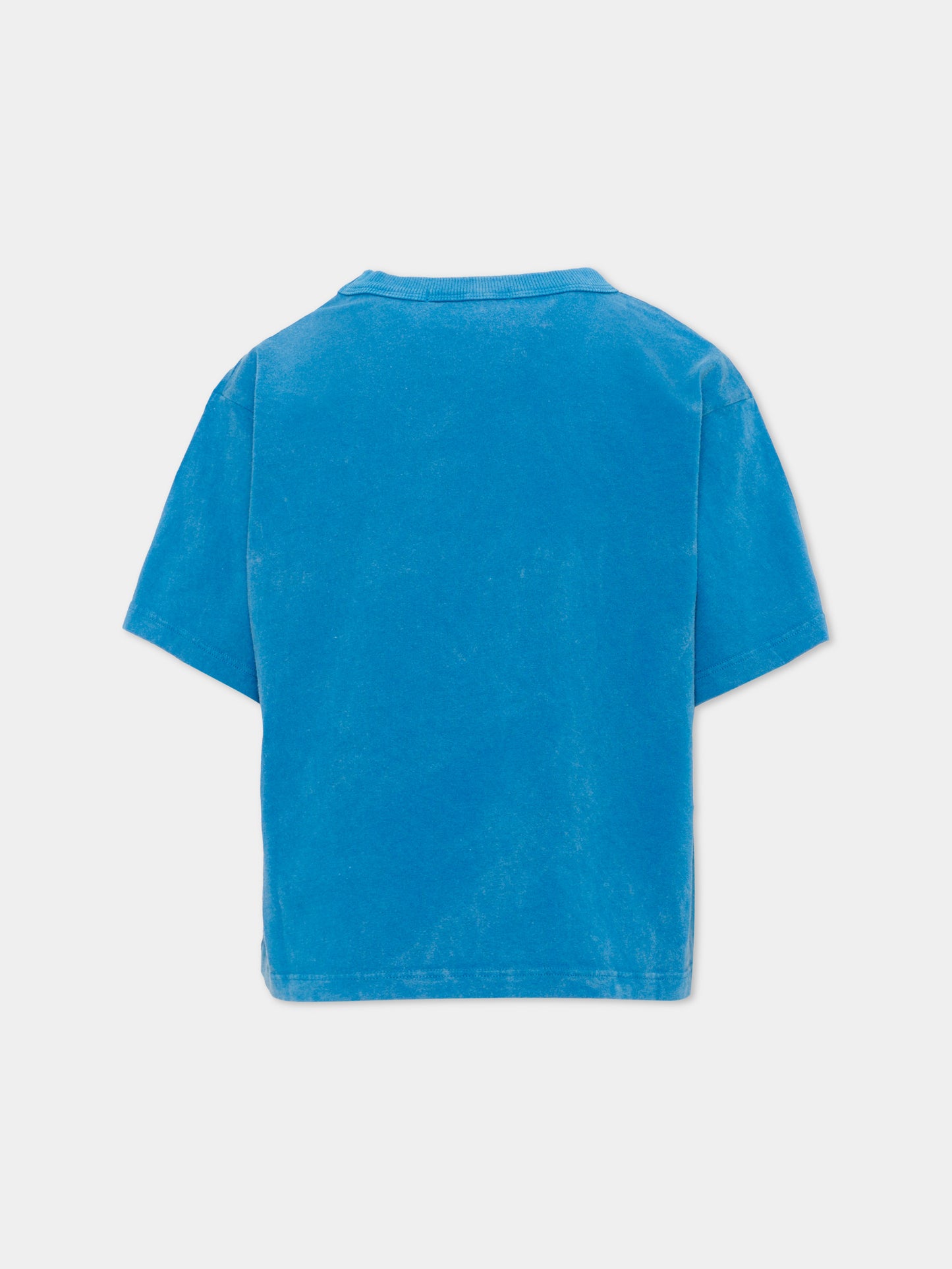 T-Shirt azzurra per bambino con logo,Bobo Choses,B226AC142