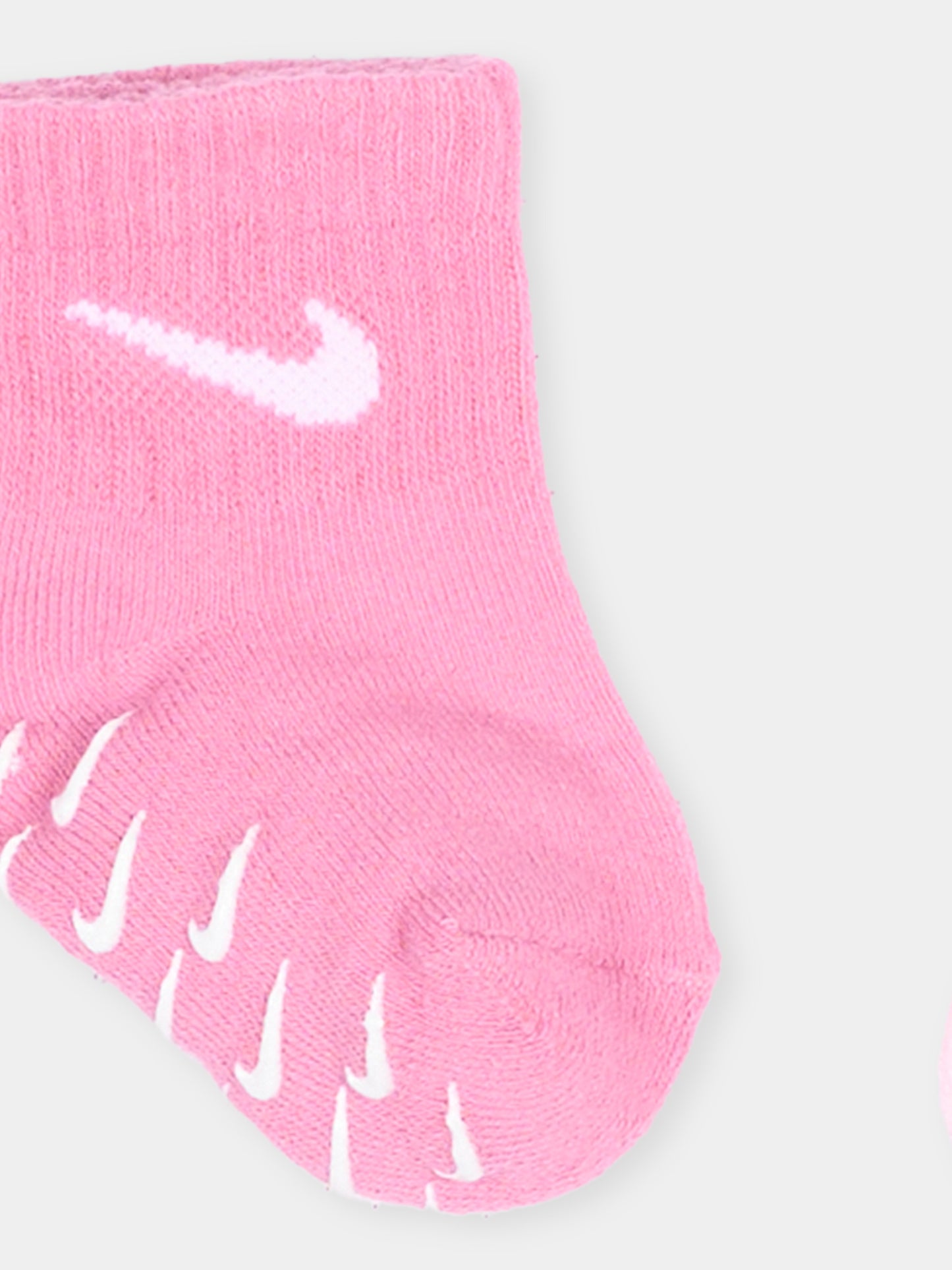 Calza spugna rosa per neonata con logo,Nike,NN1131 ACG