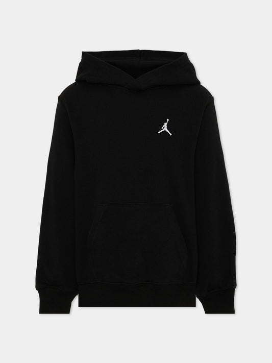 Felpa nera per bambino con logo,Jordan,95F121 023