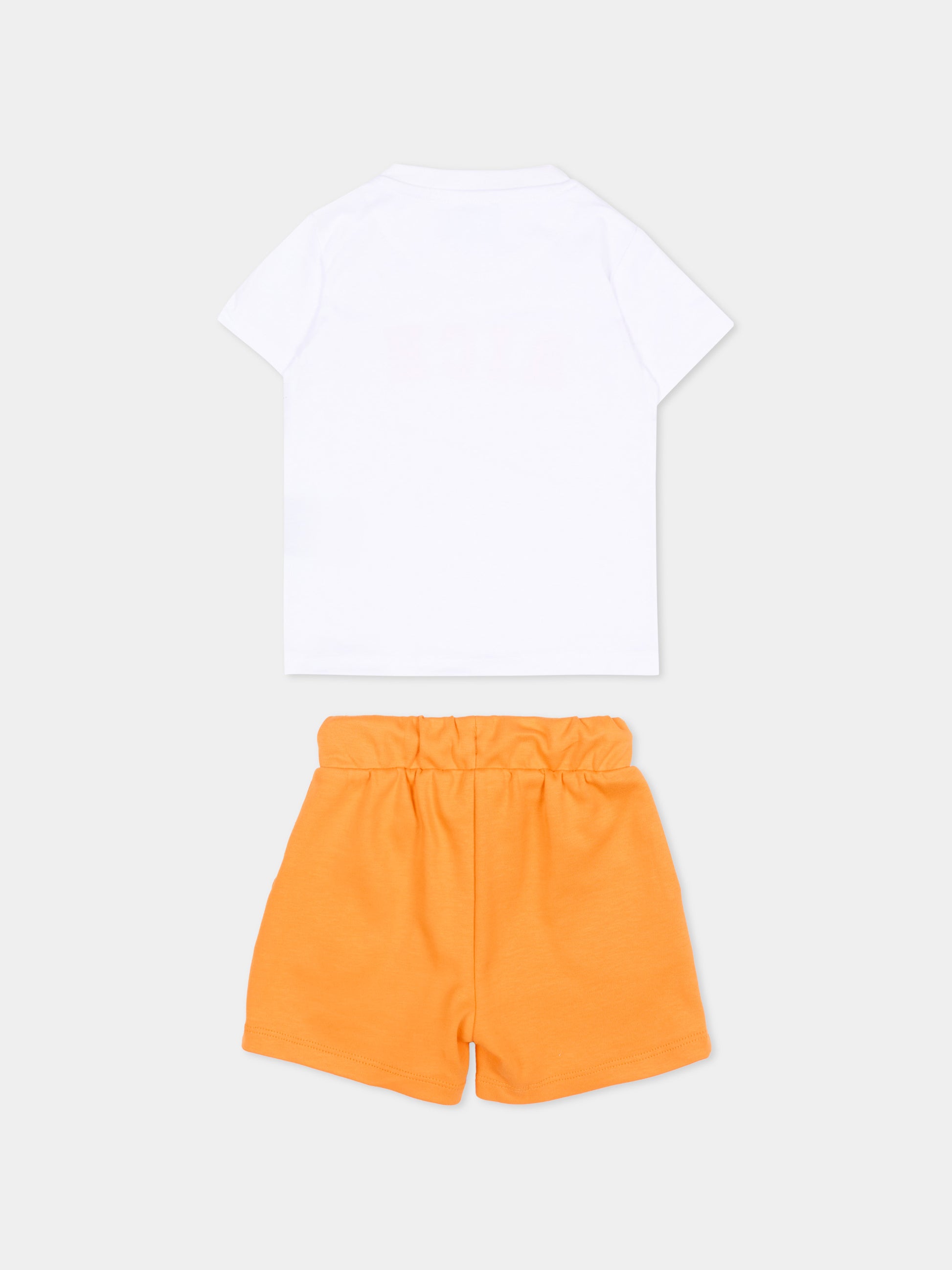 Completo sportivo bianco per neonato con logo,Richmond,RIP26022CJ WHITE/O.P.