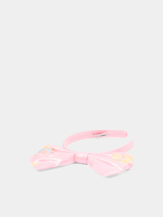 Cerchietto multicolor per bambina con fiocco,Billieblush,U20788 462