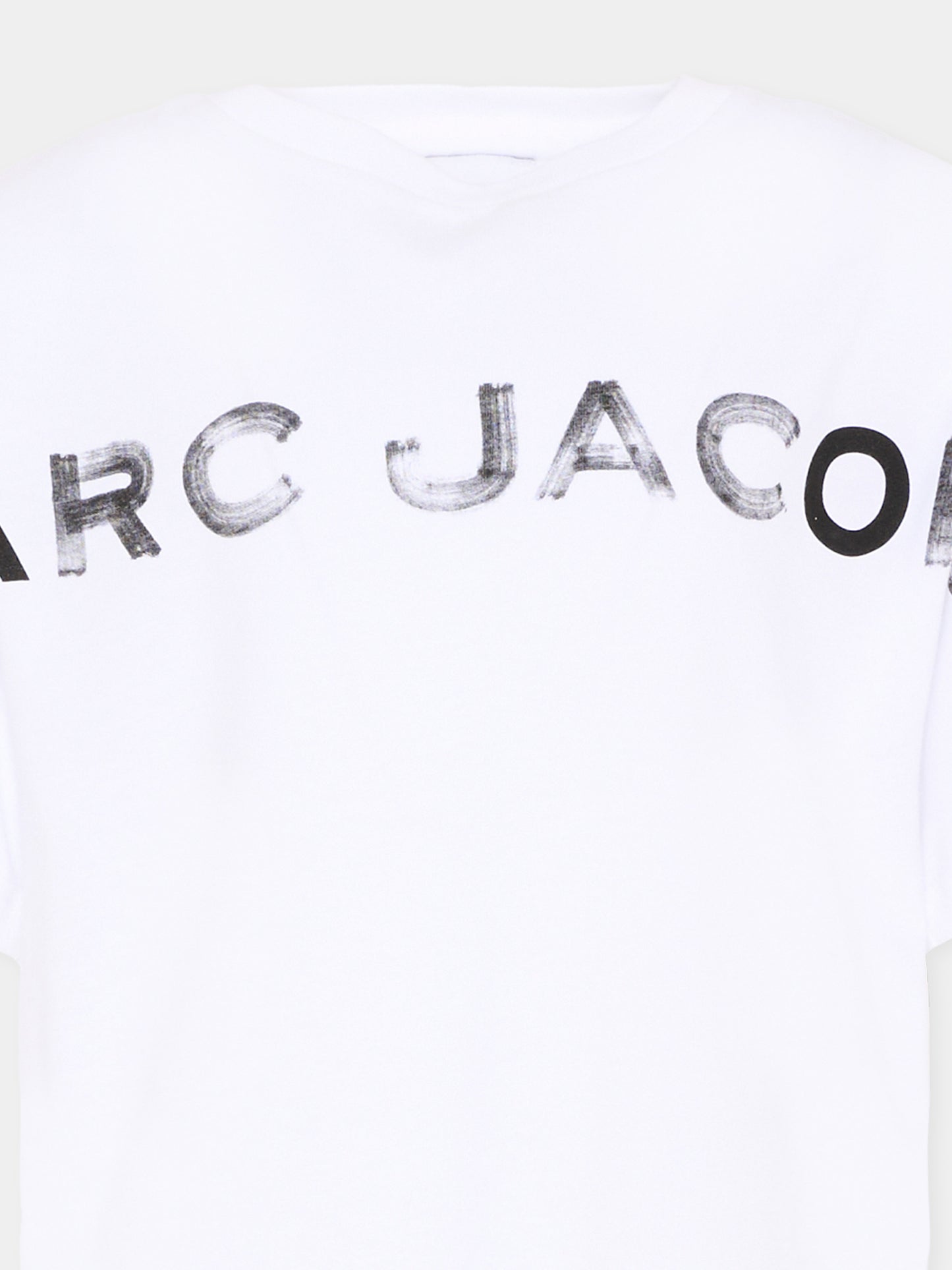 T-Shirt bianca per bambini con logo,Marc Jacobs,W60448 10P
