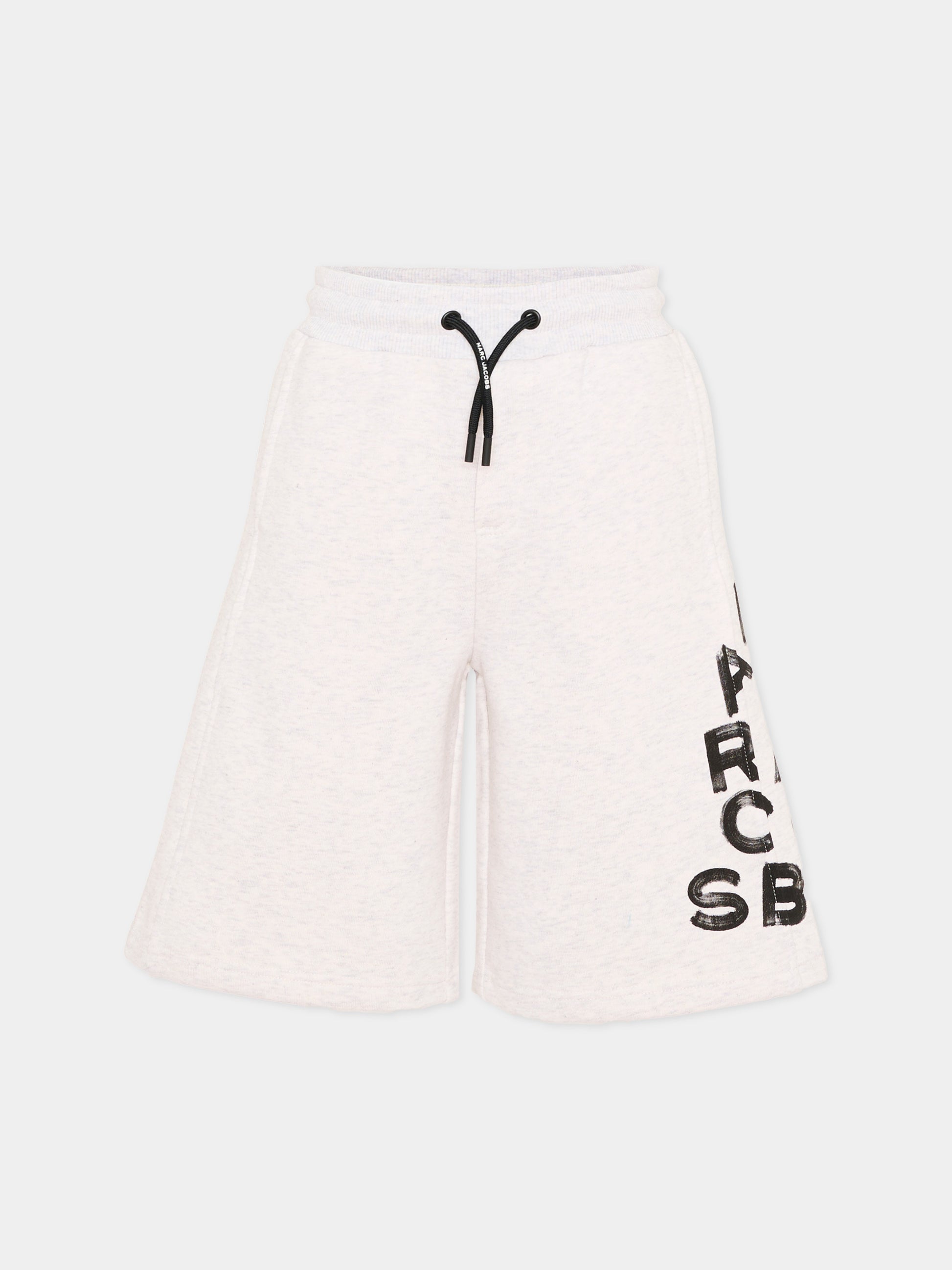 Shorts sportivi grigi per bambino con logo,Marc Jacobs,W60480 C23