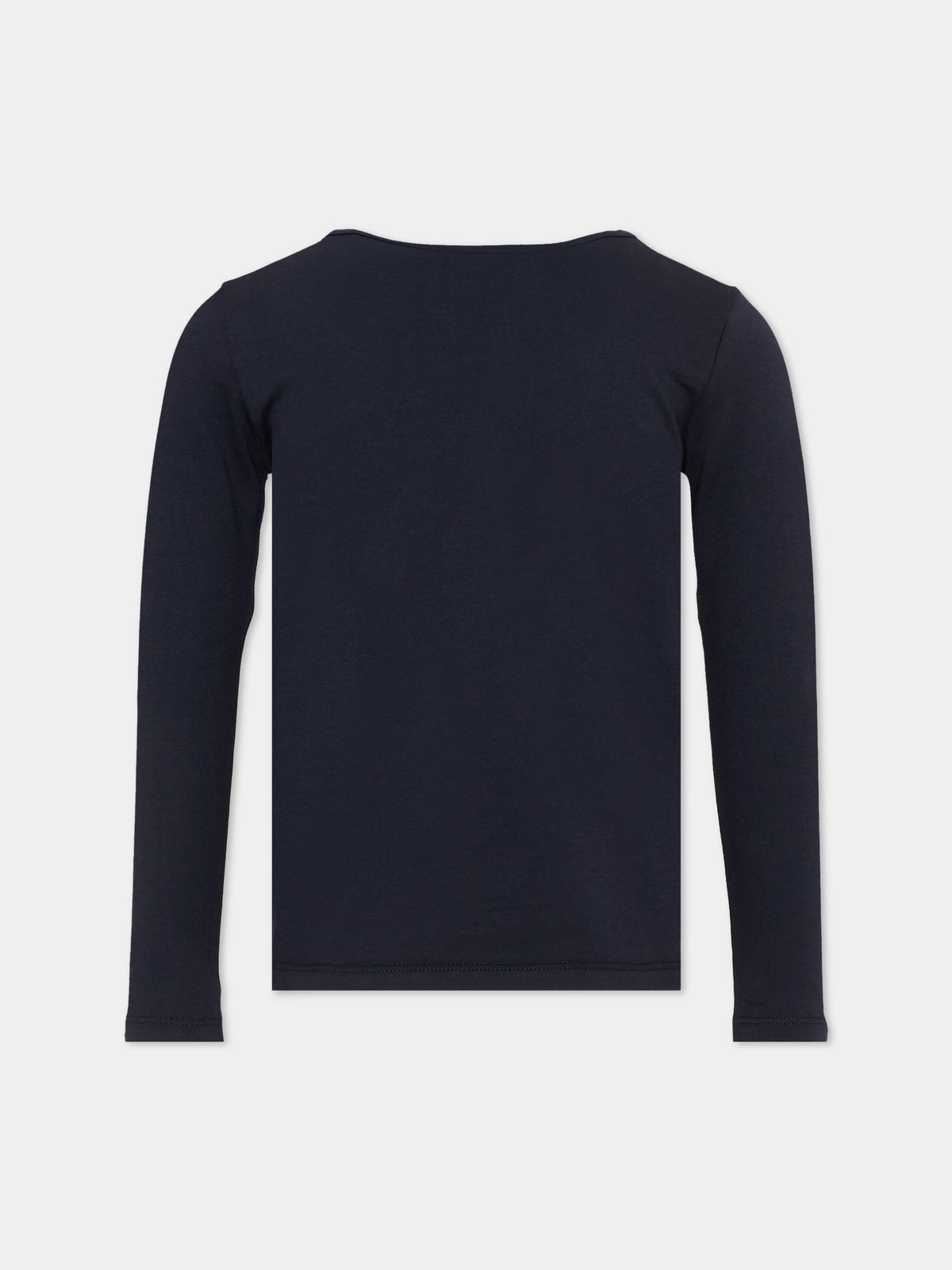 T-shirt blu per bambina con ciliegie,Bonpoint,W06GTSK00013 170