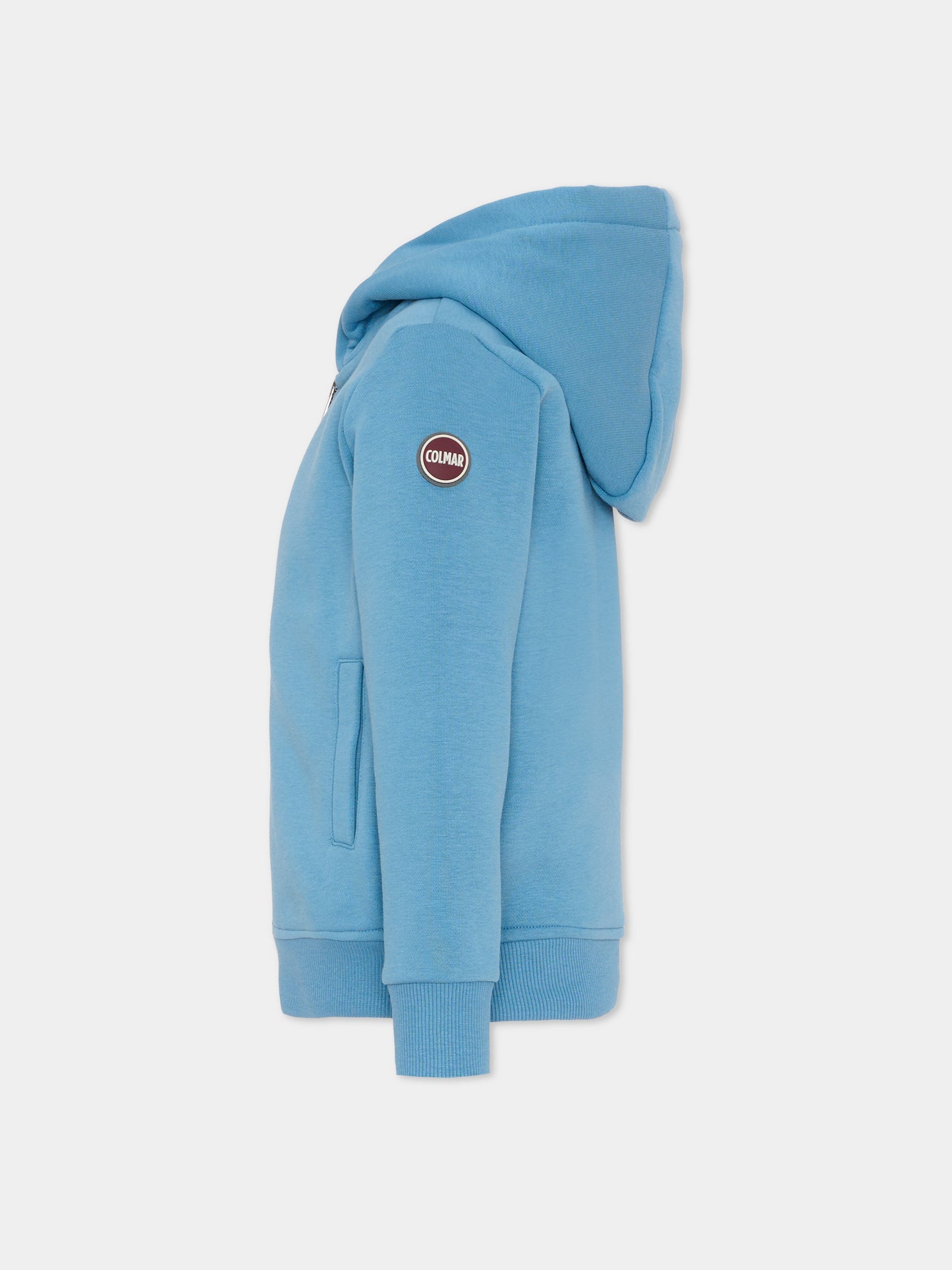 Felpa celeste per bambino con logo,Colmar Originals Kids,3645N 1WX 733