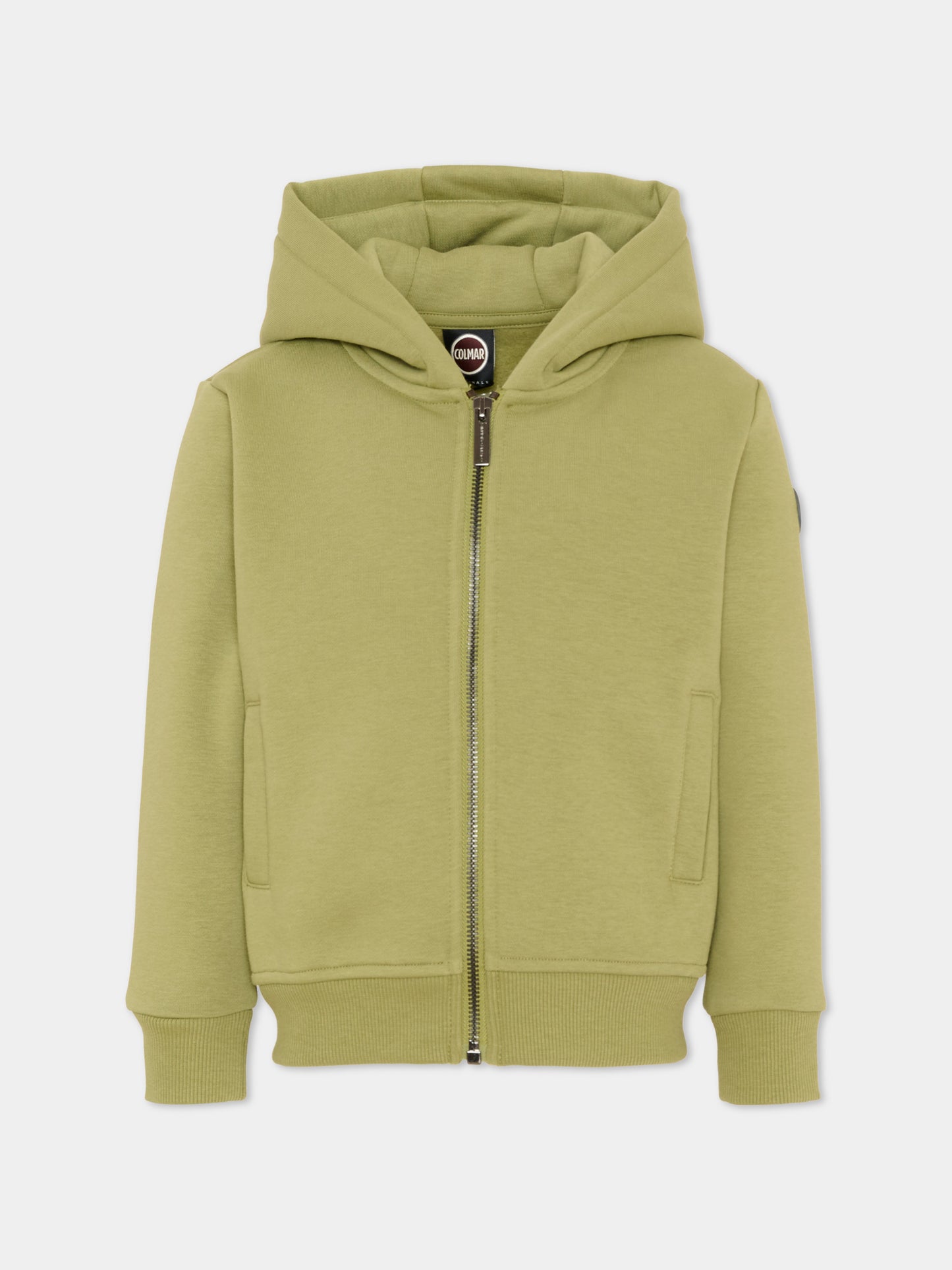 Felpa verde per bambini con logo,Colmar Originals Kids,3645N 1WX 735
