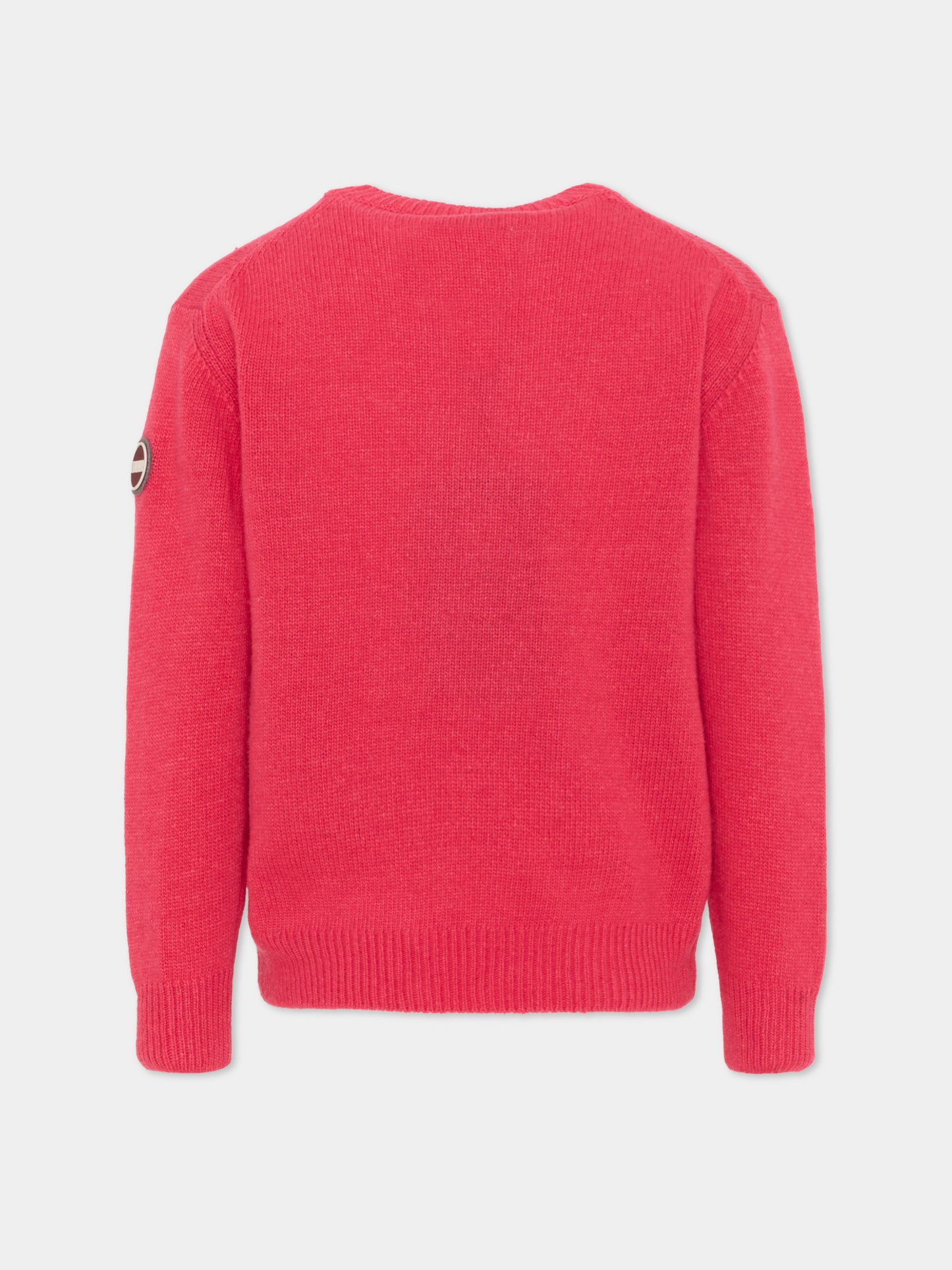 Maglione fucsia per bambina con logo,Colmar Originals Kids,9800 3ZO 33