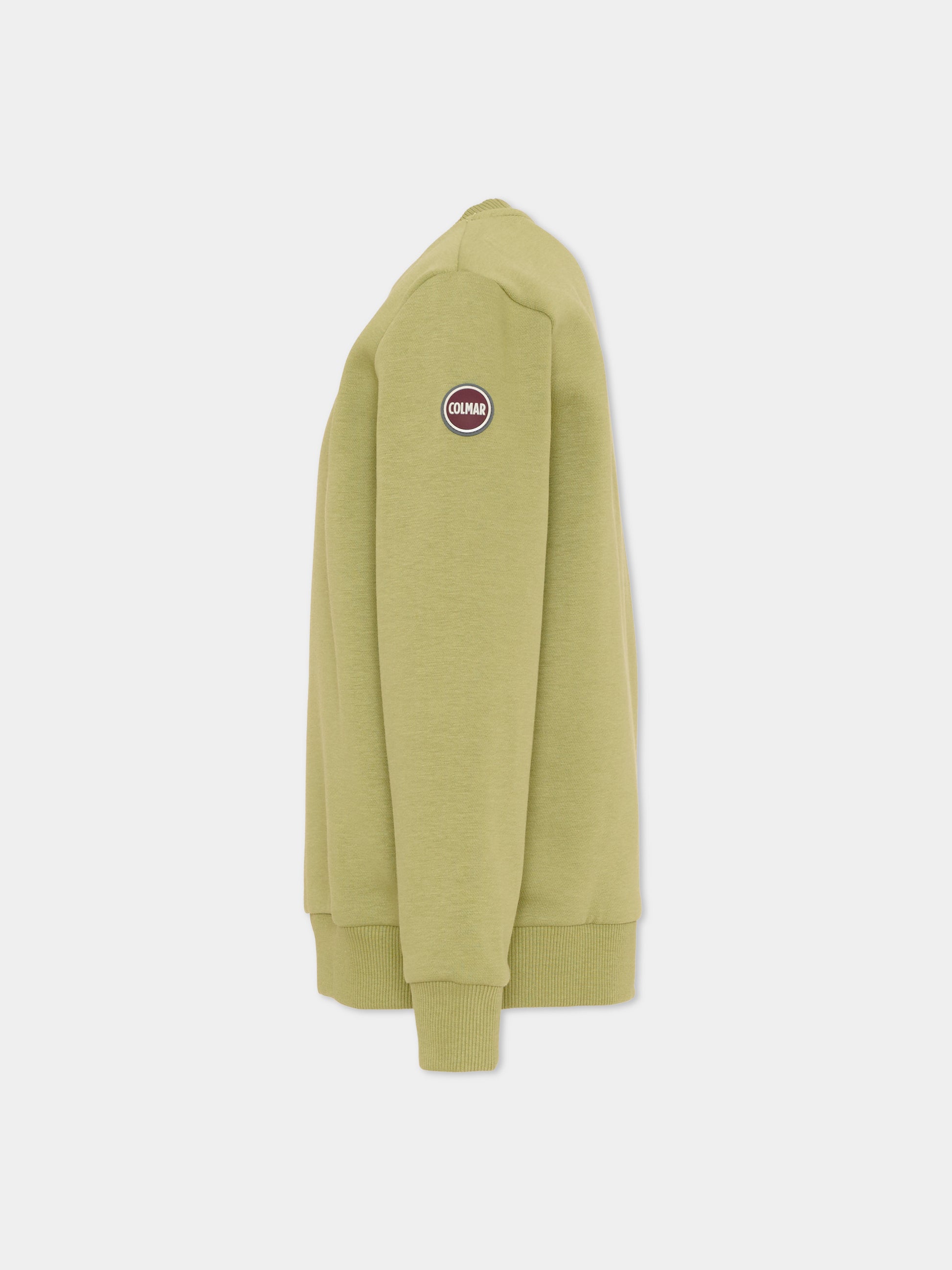 Felpa verde per bambino con logo,Colmar Originals Kids,3680N 1WX 735