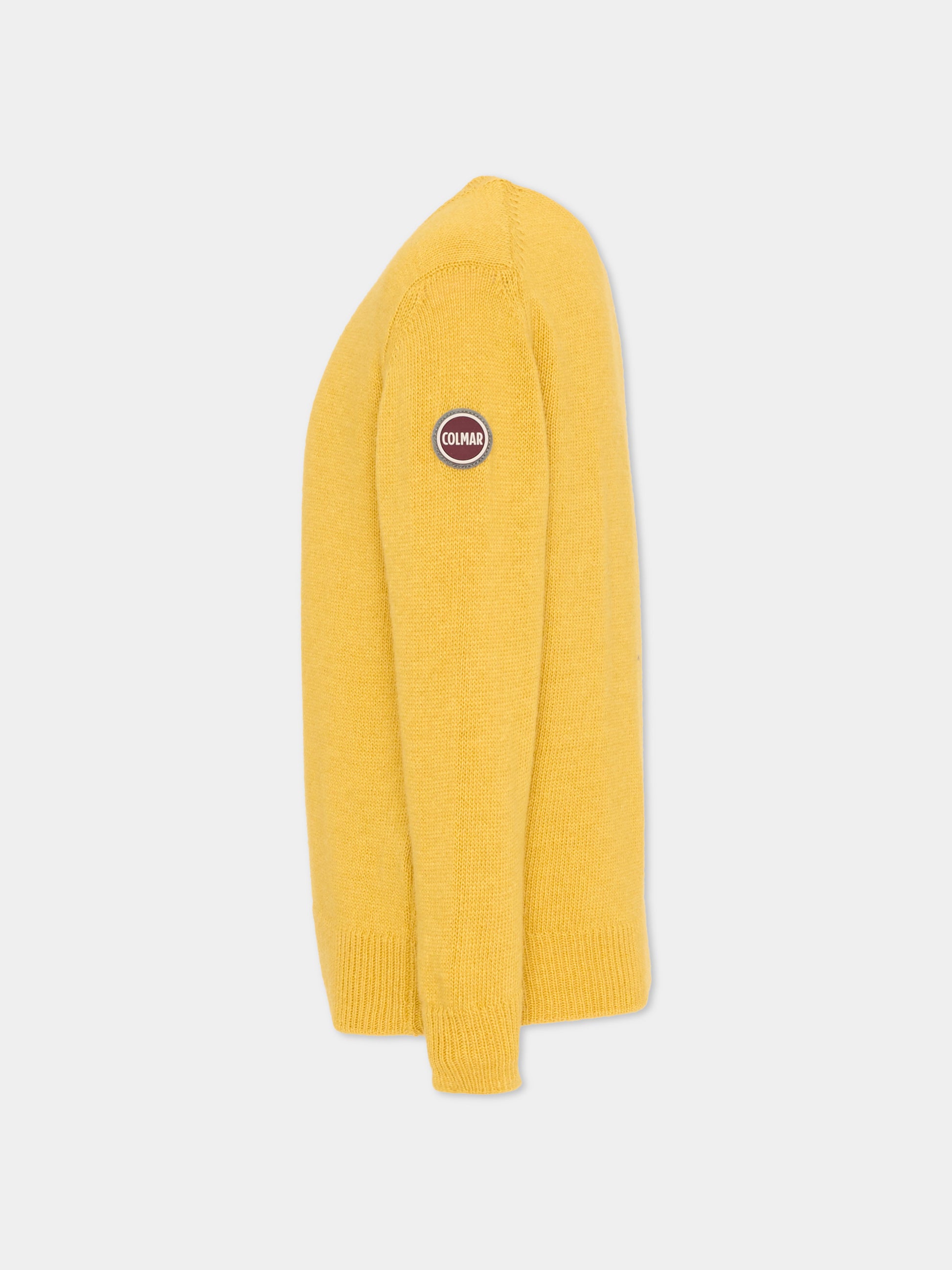 Maglione giallo per bambini con logo,Colmar Originals Kids,9800 3ZO 40