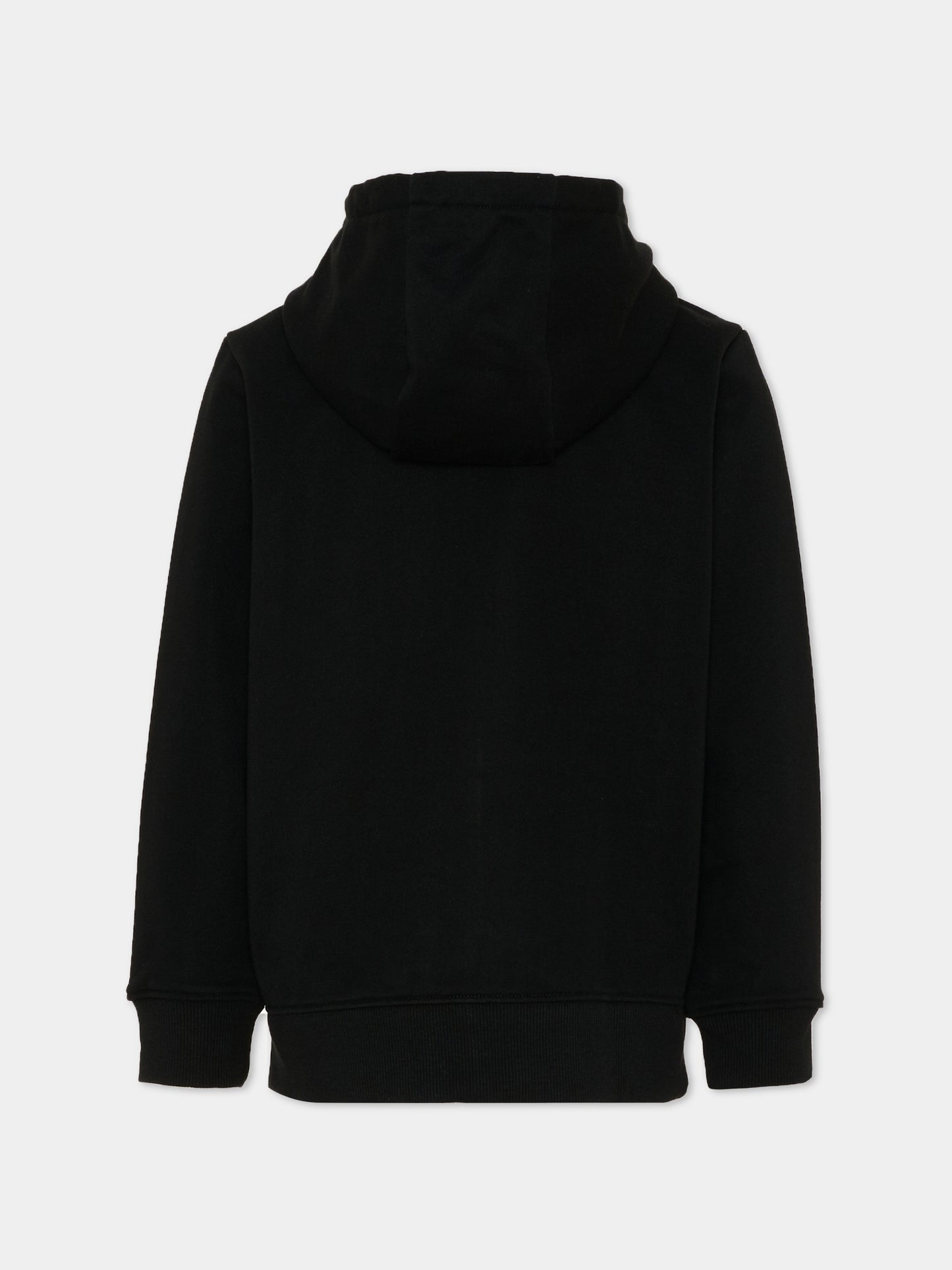 Felpa nera per bambini con logo,Lacoste,7920 K96