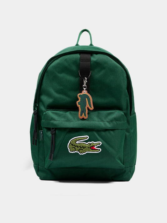 Zaino verde per bambini con logo,Lacoste,6201 F9W