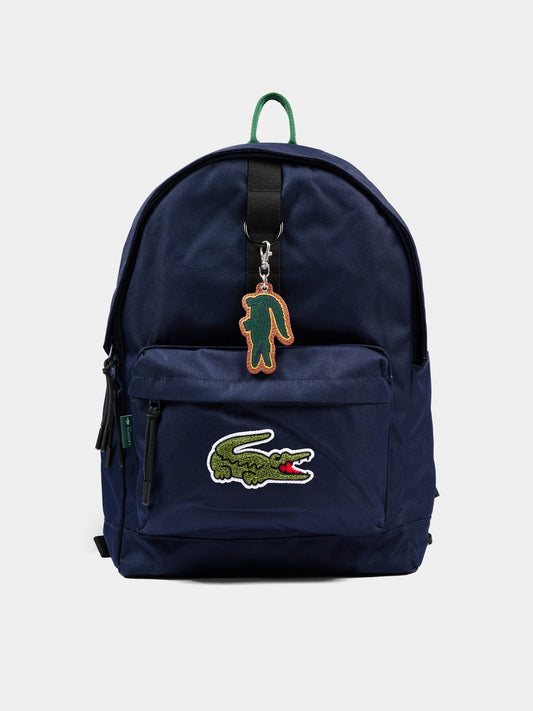 Zaino blu per bambini con logo,Lacoste,6201 UGW