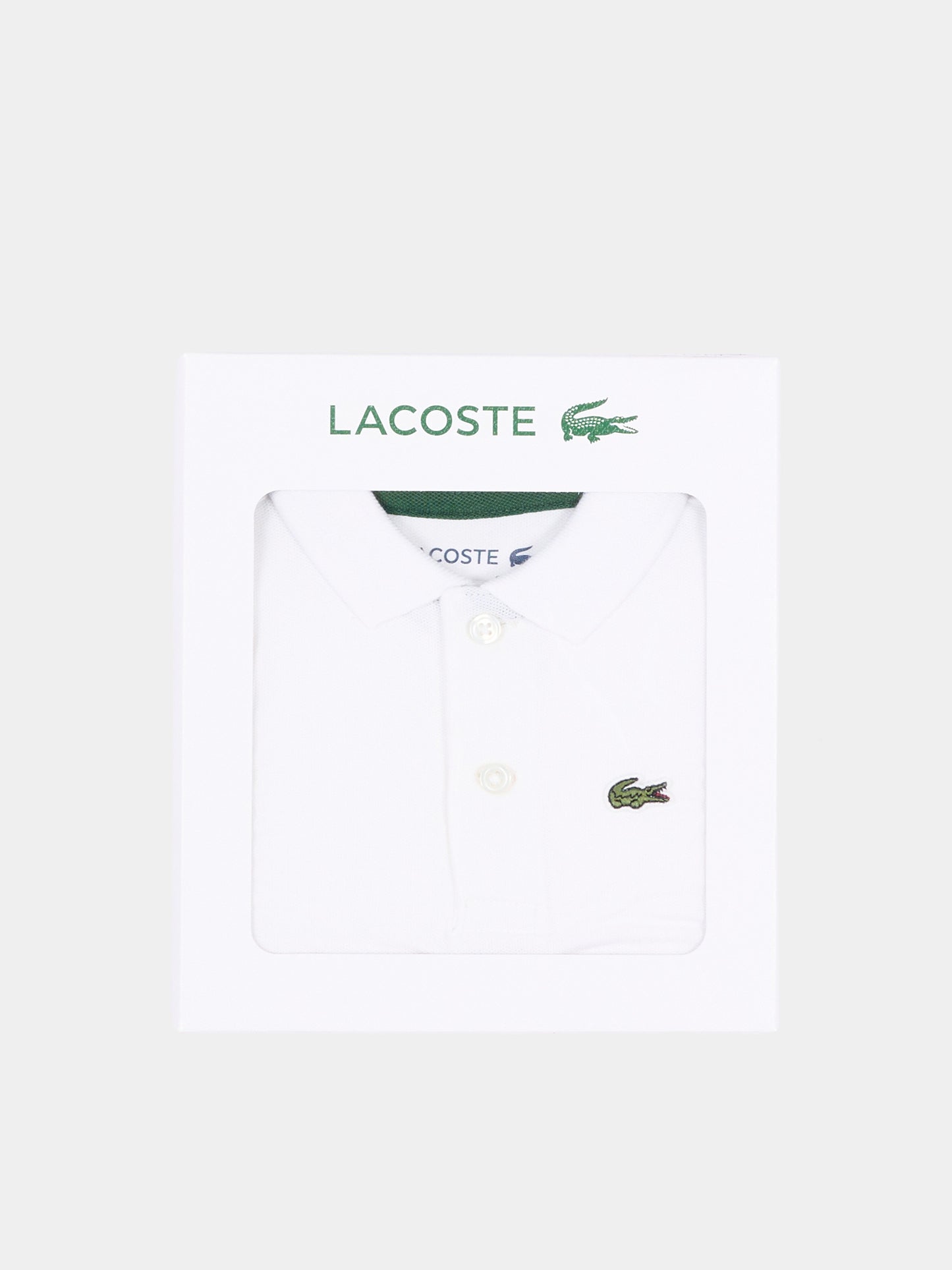 Body bianco per neonato con logo,Lacoste,7338 W8L