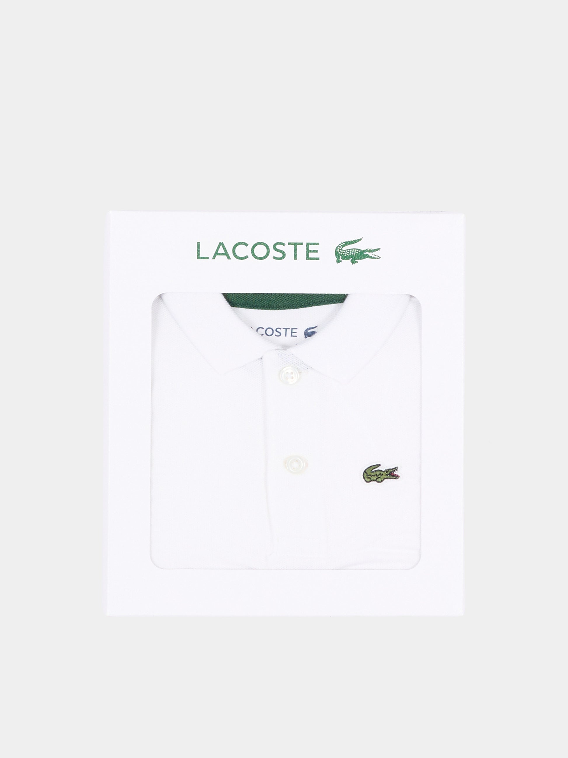 Body bianco per neonato con logo,Lacoste,7338 W8L