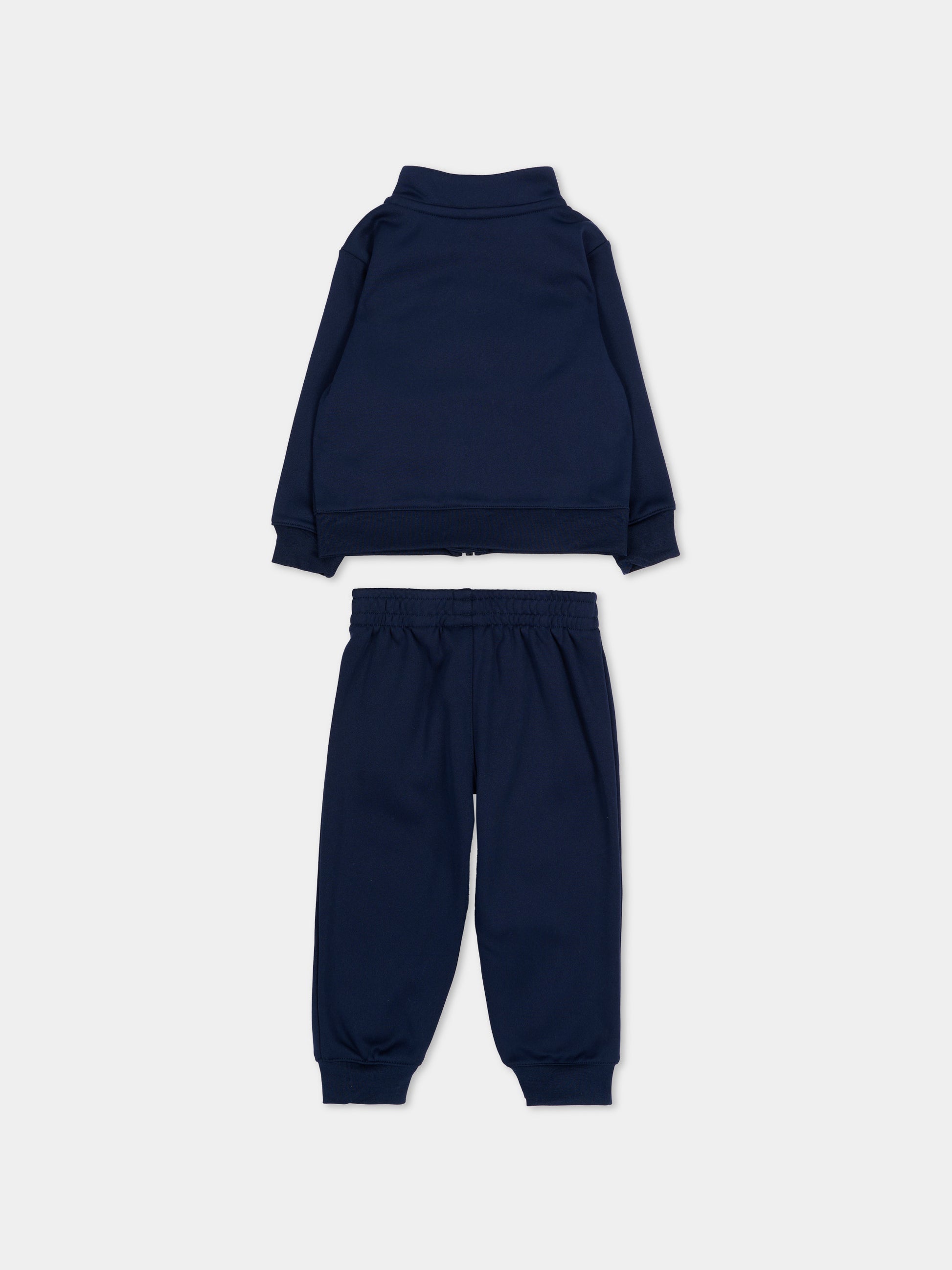 Completo sportivo lungo blu per neonato con logo,Lacoste,7704 UGW