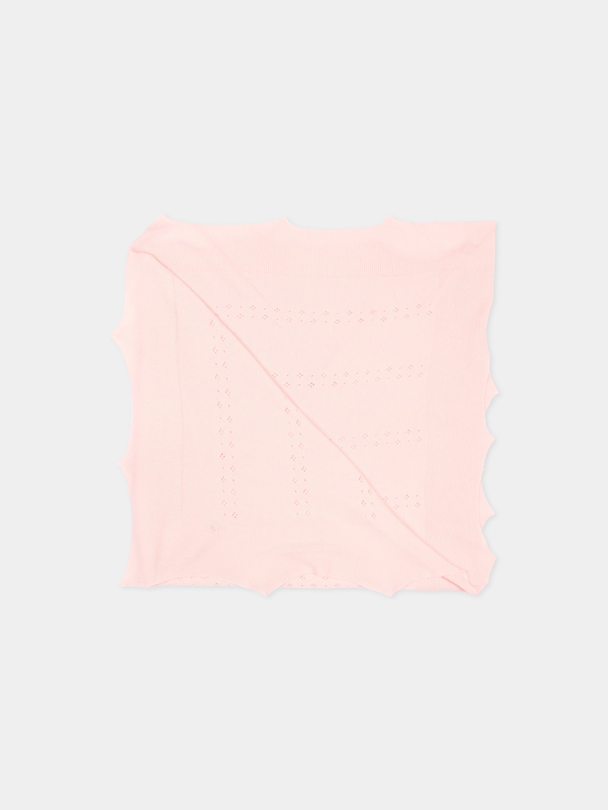 Coperta rosa in tricot per neonata,Paz Rodríguez,029 123684 322 H82