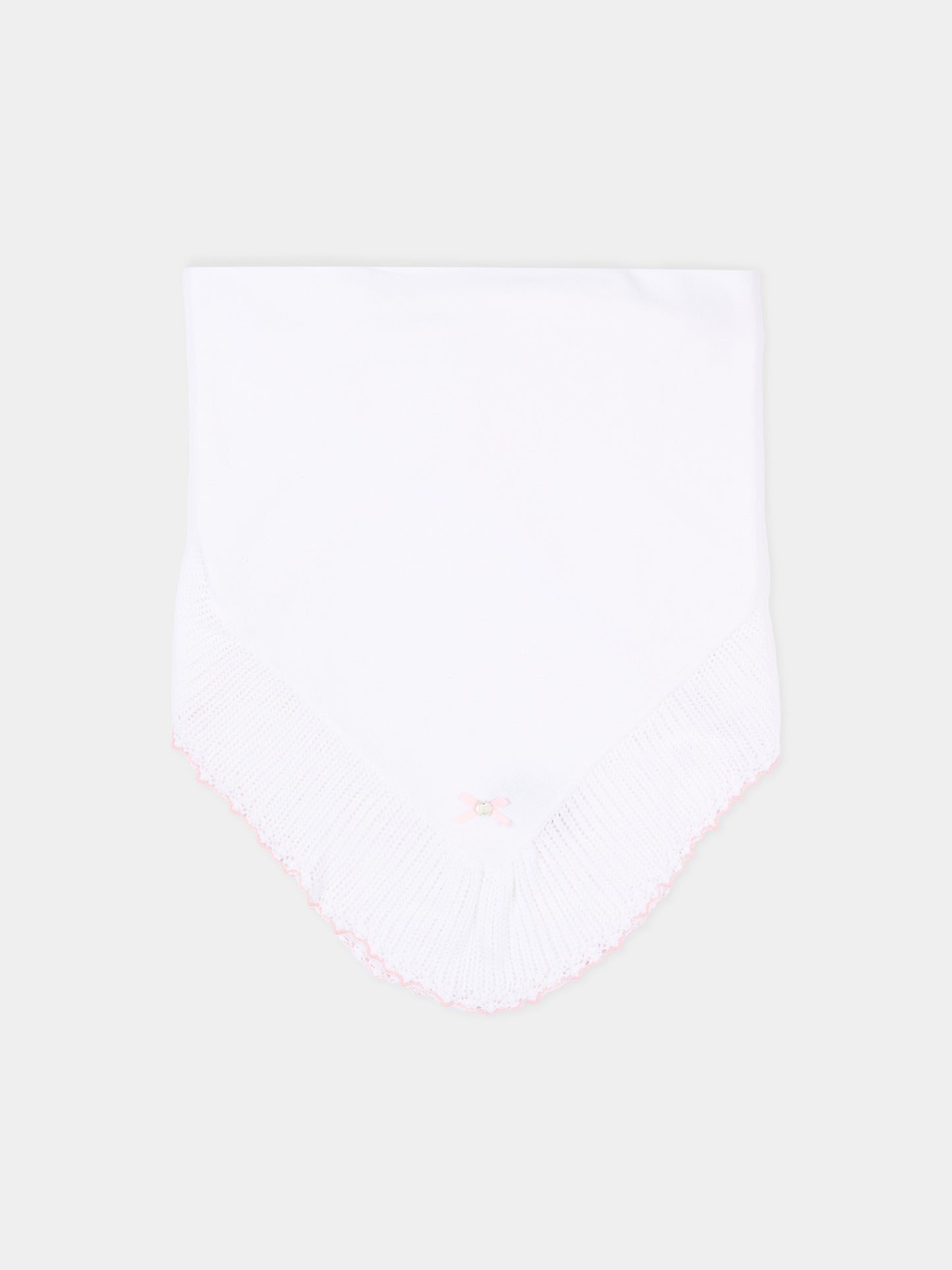 Coperta bianca in tricot per neonata,Paz Rodríguez,029 123464 0137 H82