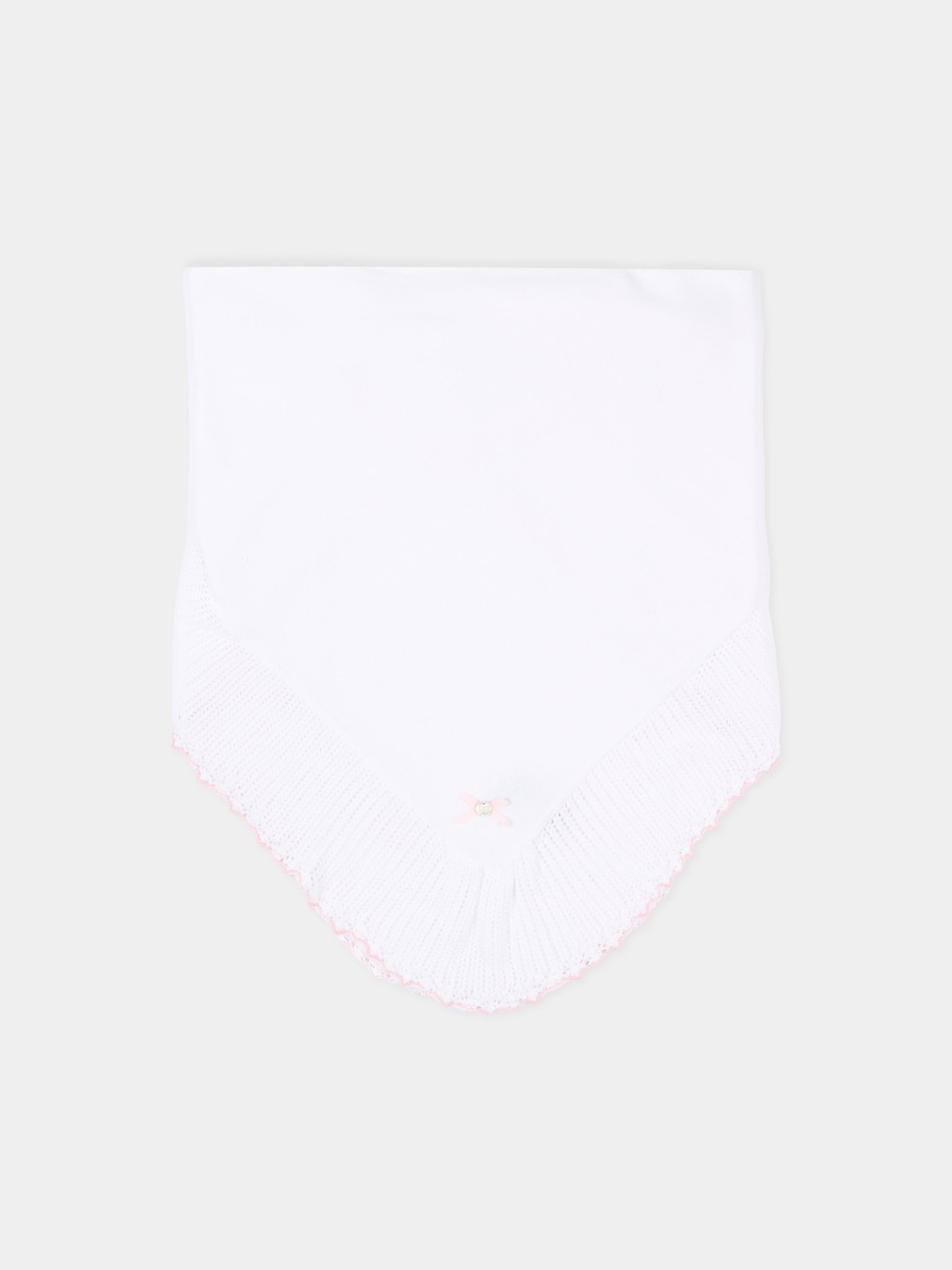 Coperta bianca in tricot per neonata,Paz Rodríguez,029 123464 0137 H82