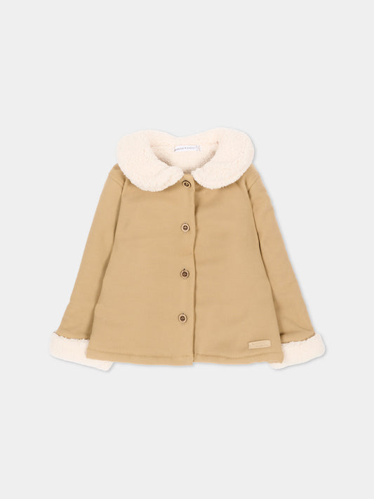 Cappotto beige per neonata,Bamboom,1233TE00086 SAFARI
