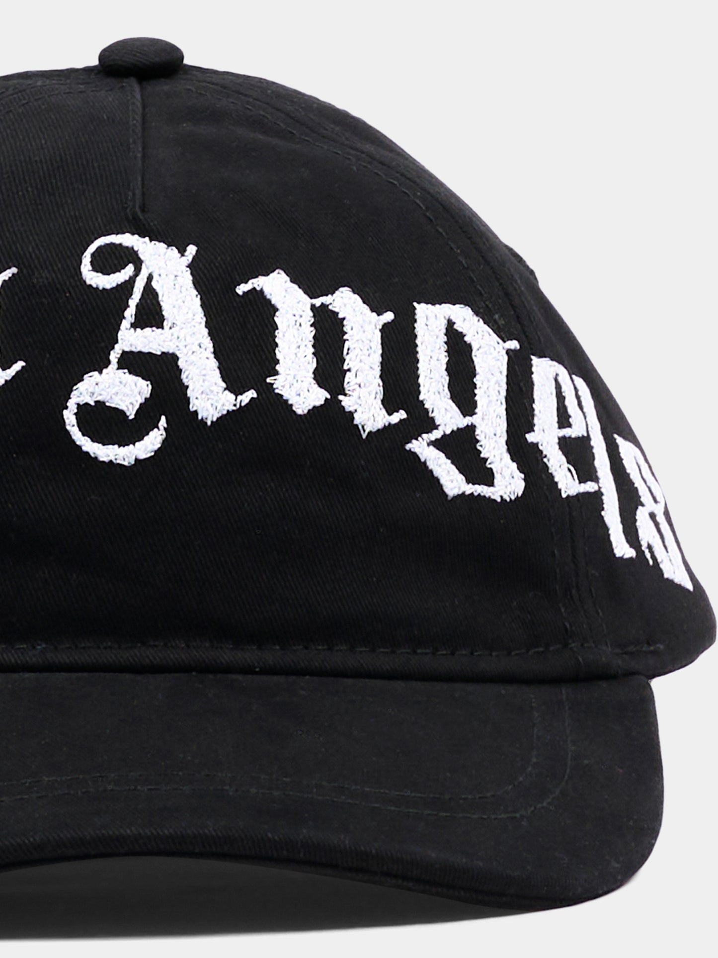 Cappello nero per bambini con logo,Palm Angels,F6PAJBBC224 110