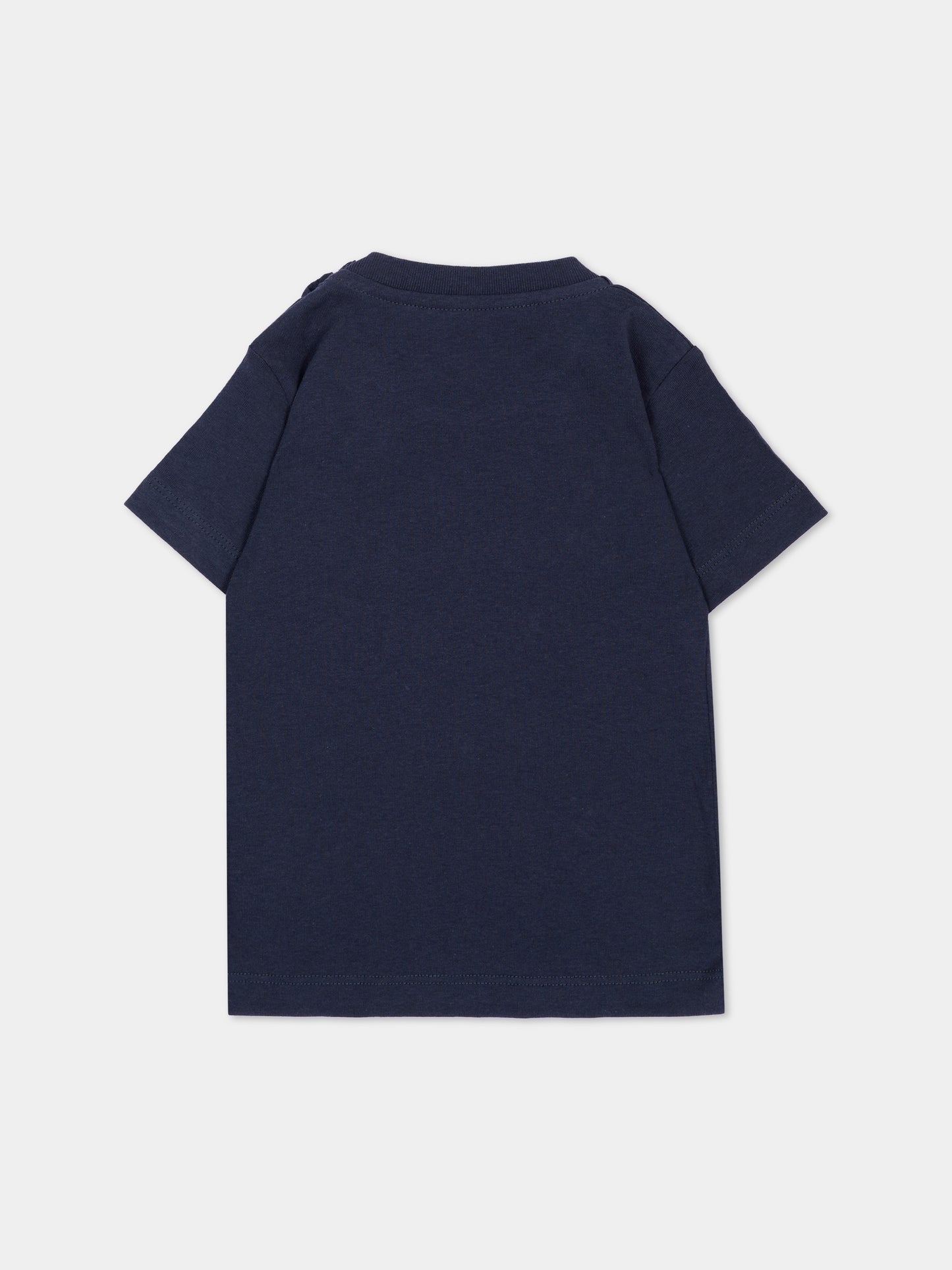T-shirt blu per neonato con teddy bear,Palm Angels,F6PANBTH196 1528