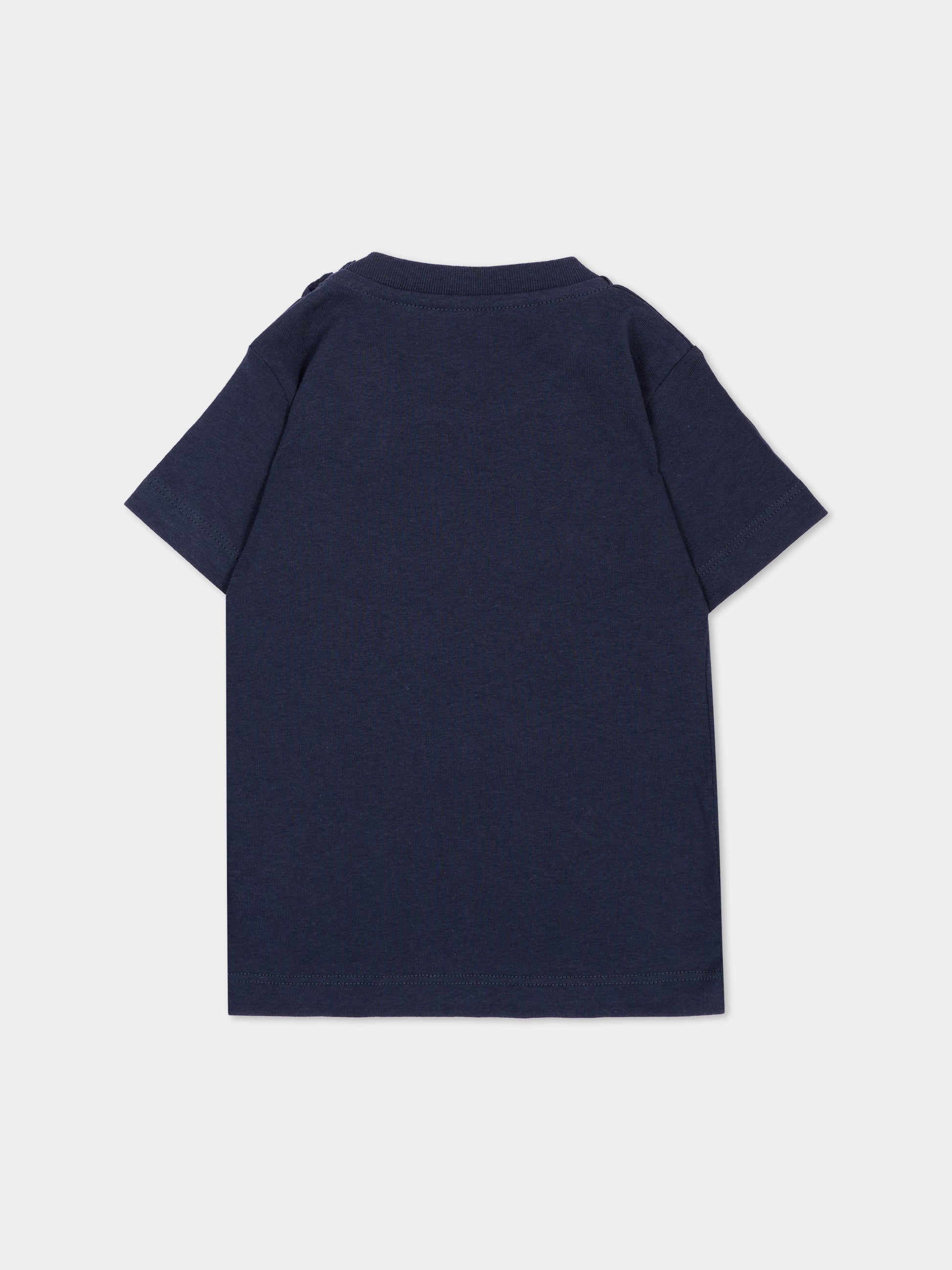 T-shirt blu per neonato con teddy bear,Palm Angels,F6PANBTH196 1528