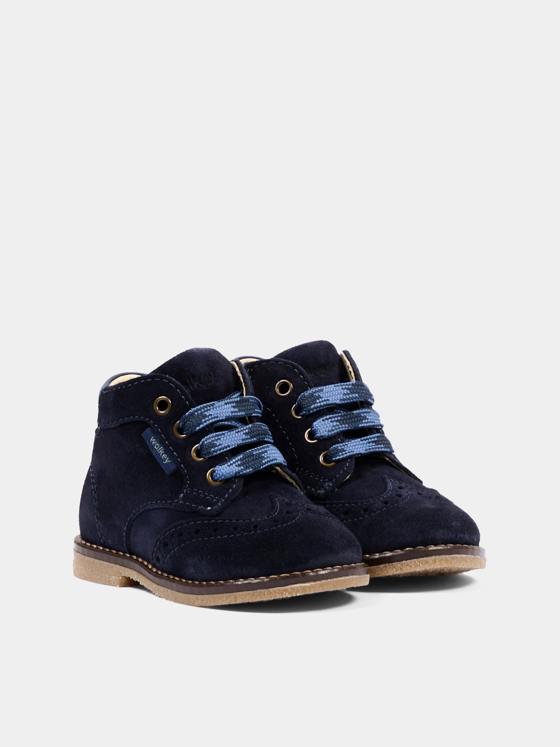 Scarpe stringate blu per neonato,Walkey,Y1B5 44290 0071800