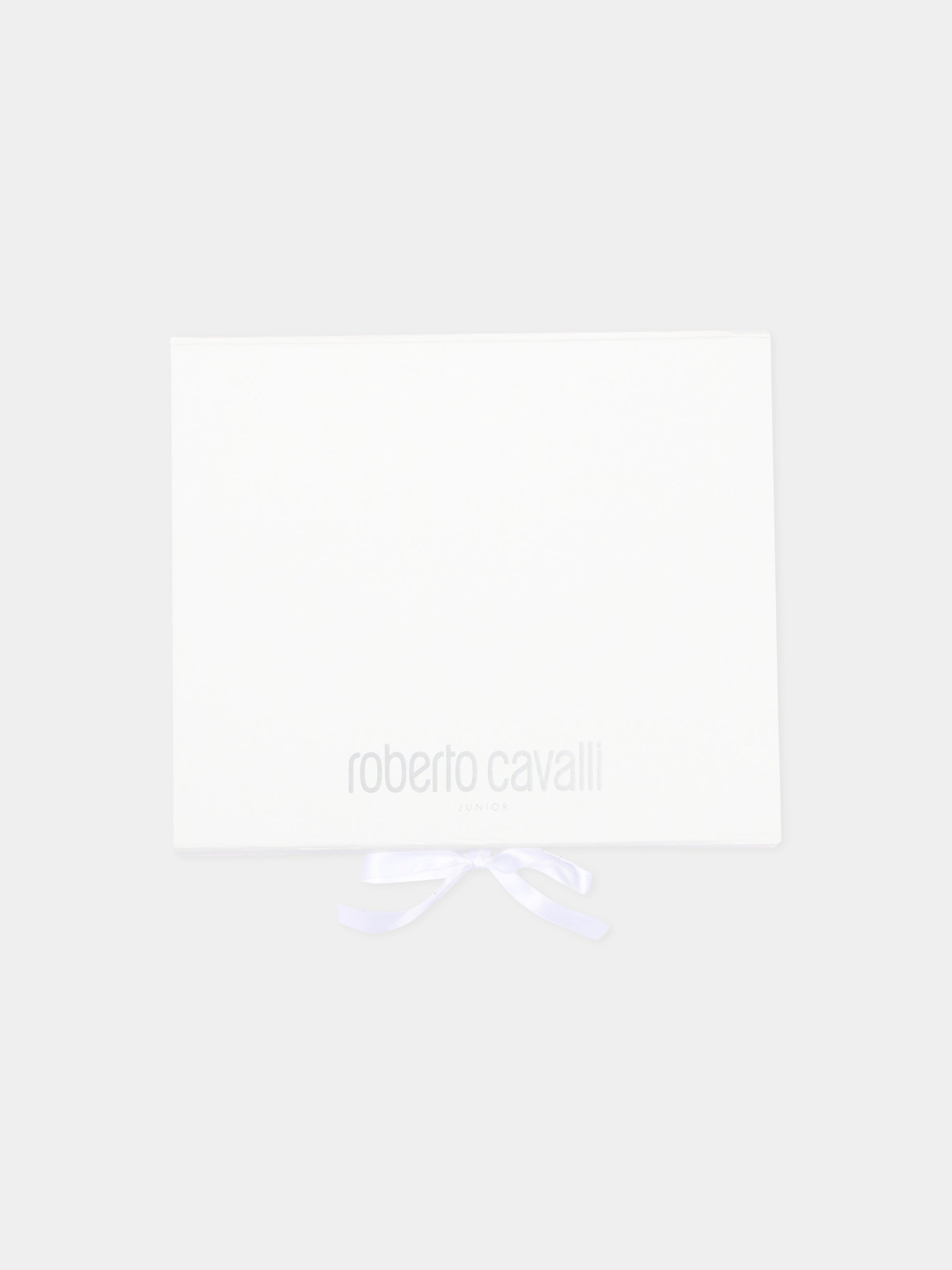 Set tutina avorio per neonati con logo,Roberto Cavalli Kids,CLA26031TU AV.PERLA/A