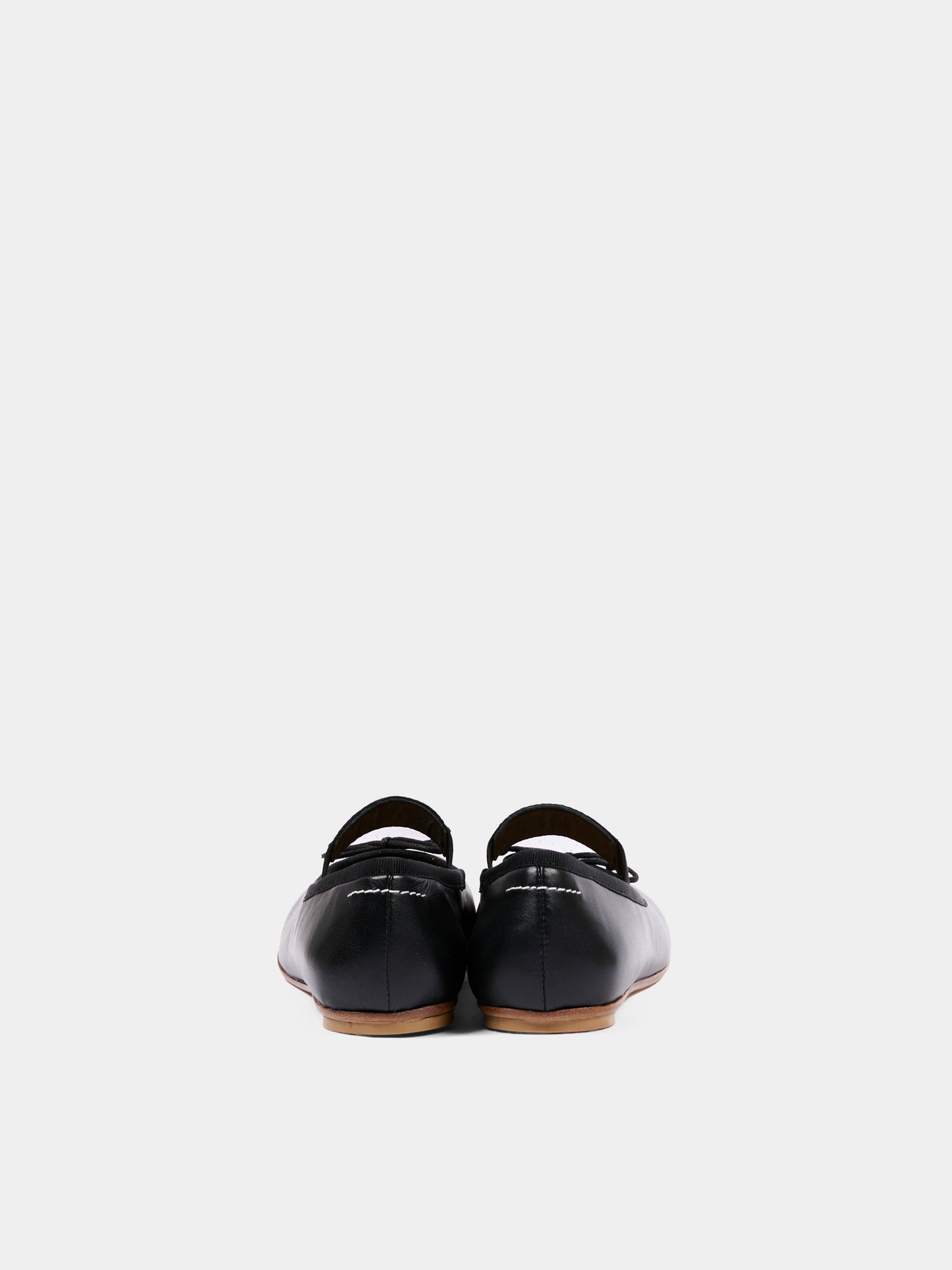 Ballerine nere per bambina con logo,Mm6 Maison Margiela,83881 VAR2