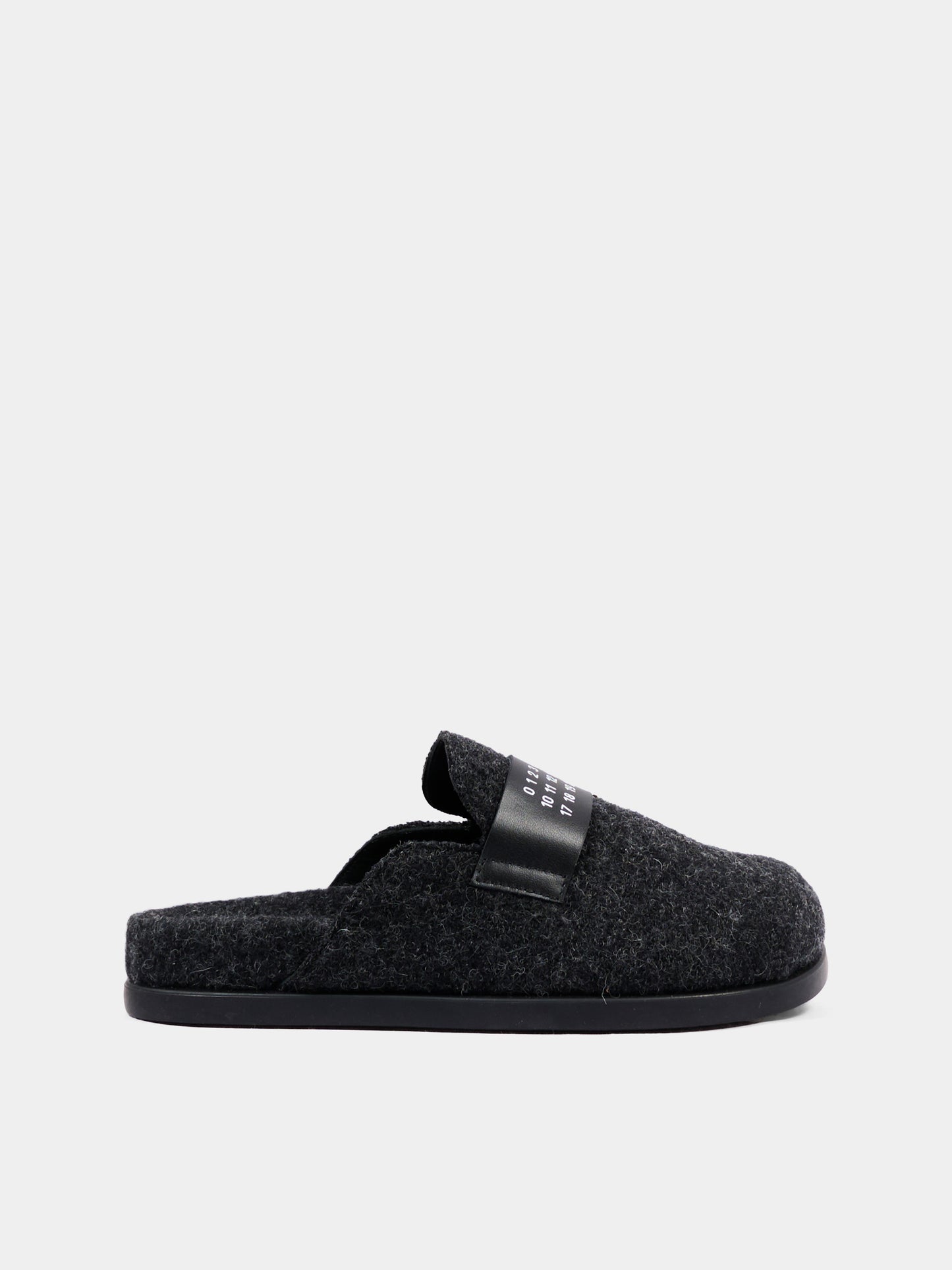 Sabot nero per bambina con logo,Mm6 Maison Margiela,83871 VAR2