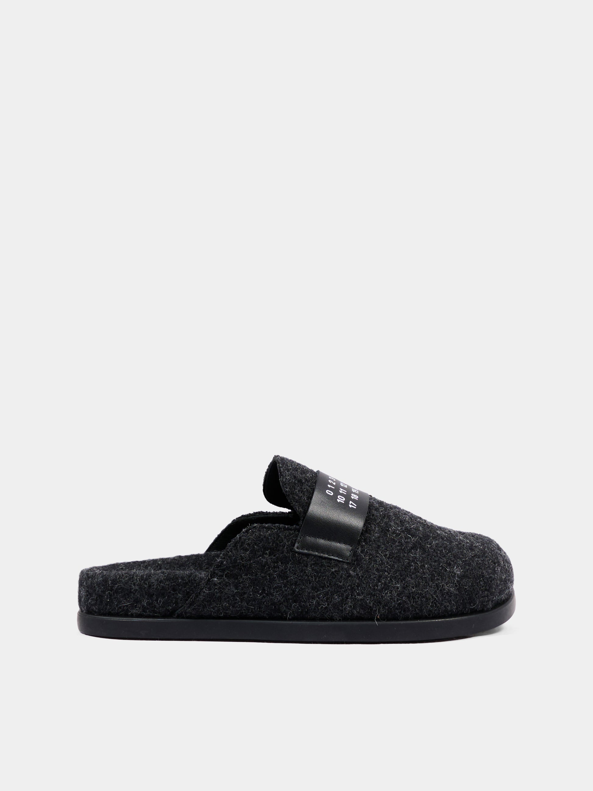 Sabot nero per bambina con logo,Mm6 Maison Margiela,83871 VAR2