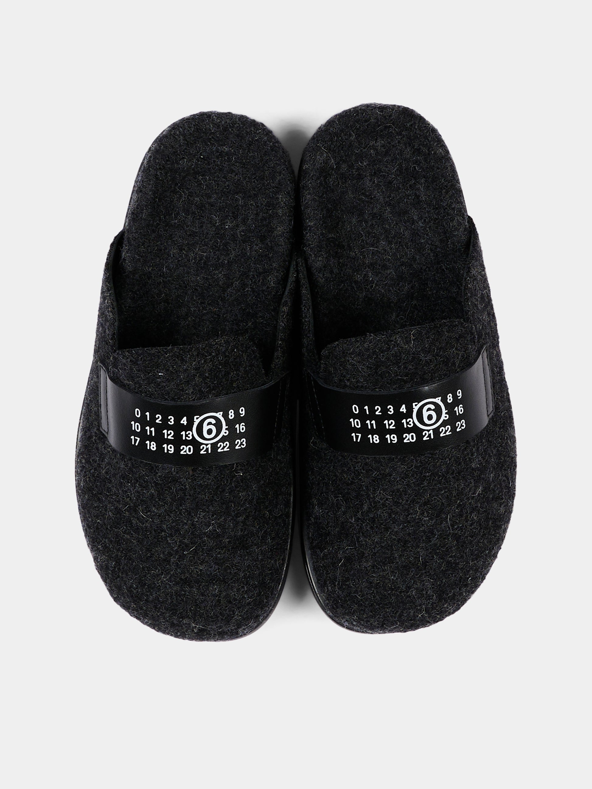 Sabot nero per bambina con logo,Mm6 Maison Margiela,83871 VAR2