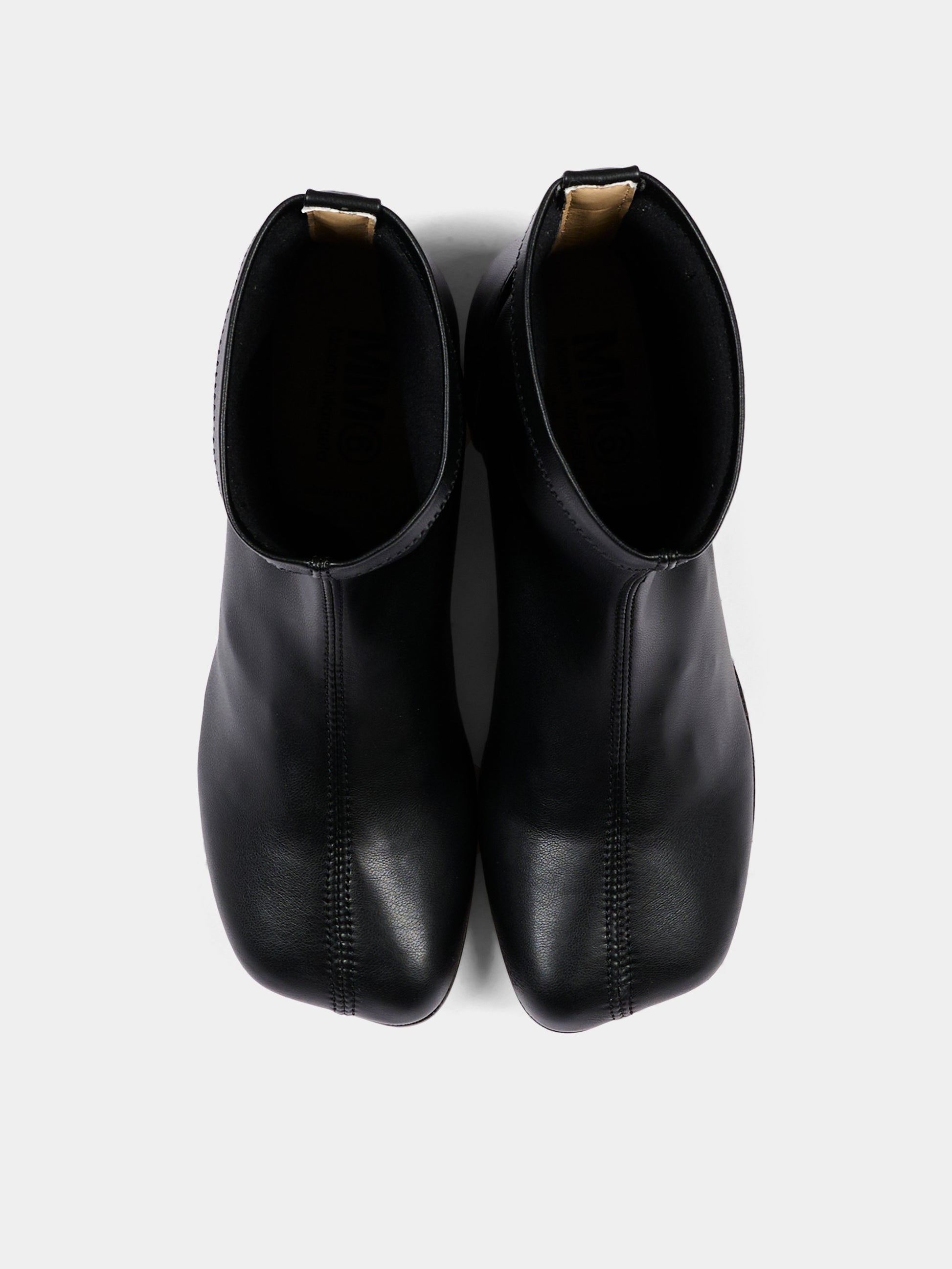 Stivaletti neri per bambina con logo,Mm6 Maison Margiela,83894 VAR3