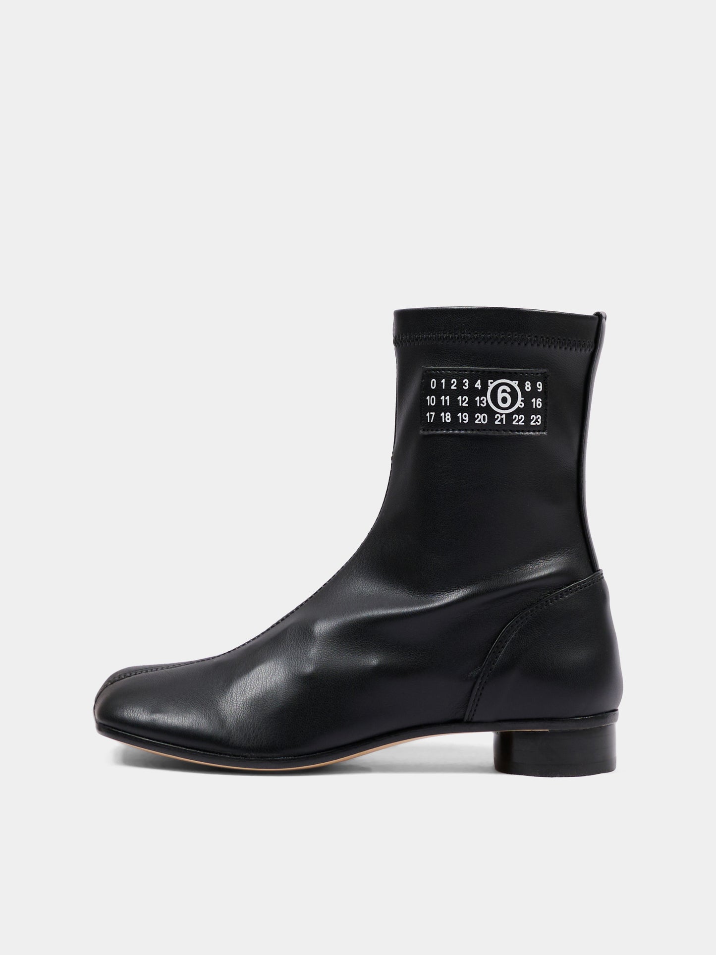 Stivaletti neri per bambina con logo,Mm6 Maison Margiela,83894 VAR3