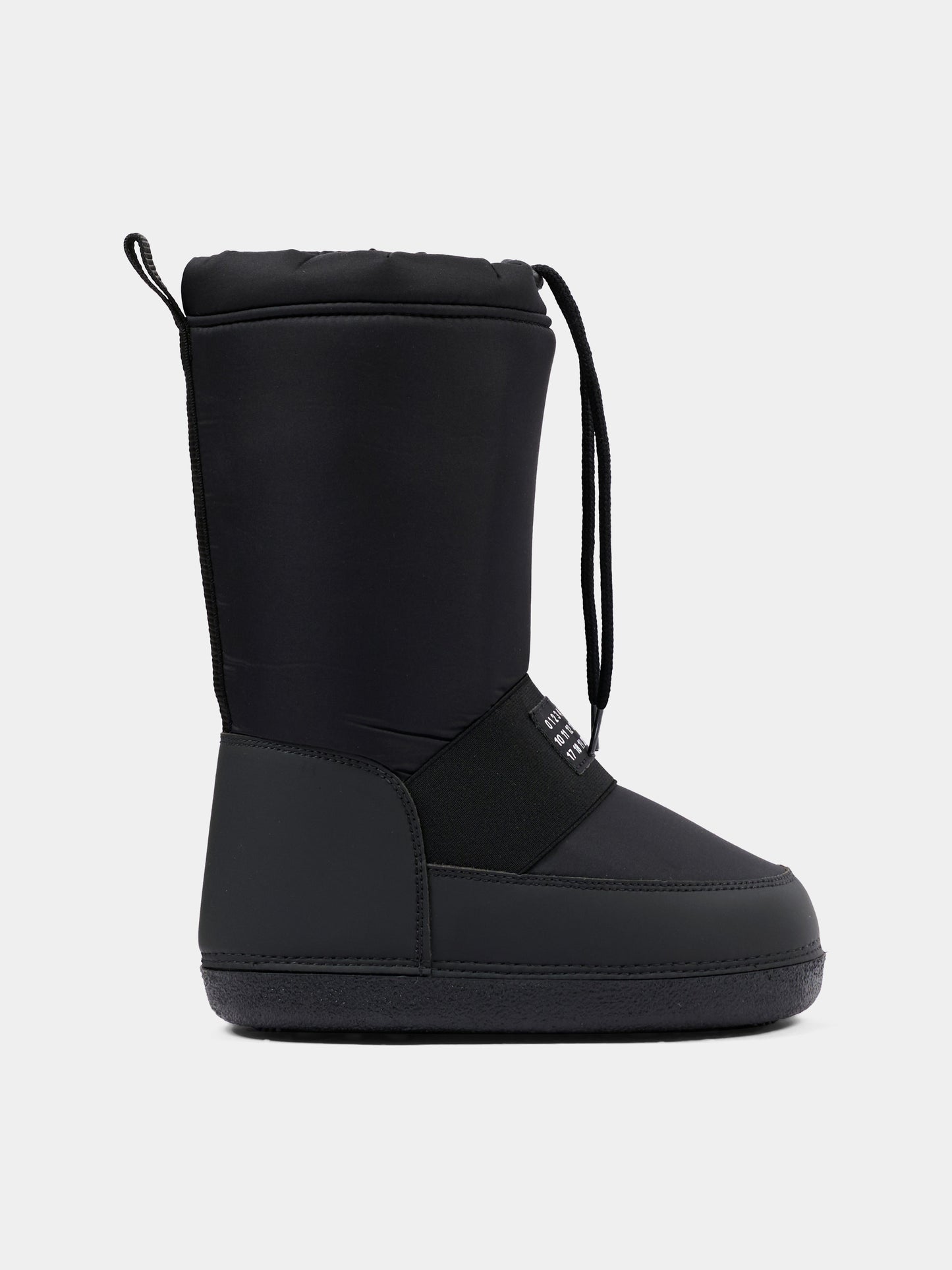 Stivali Neve neri per bambini con logo,Mm6 Maison Margiela,83950 VAR1