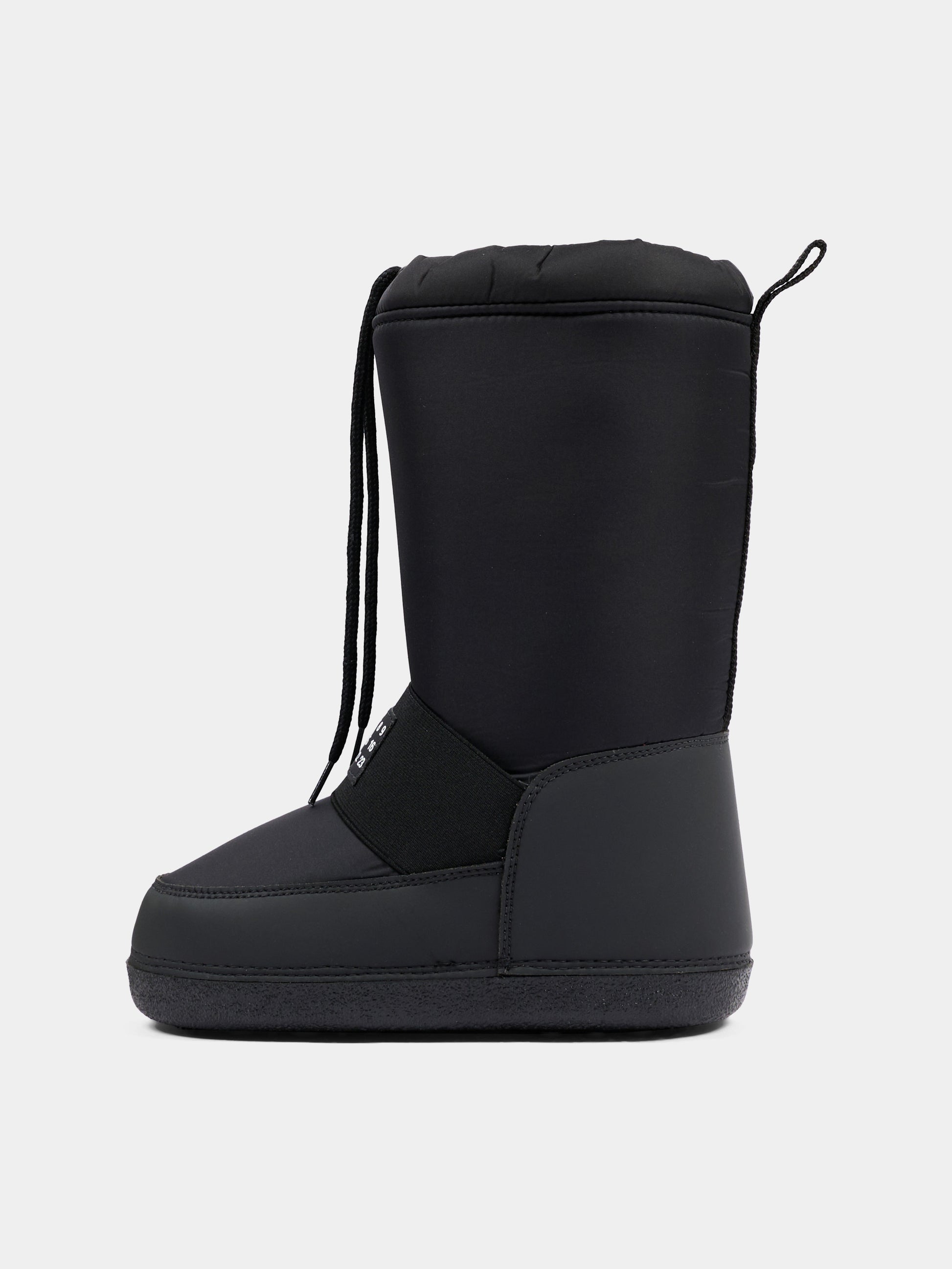 Stivali Neve neri per bambini con logo,Mm6 Maison Margiela,83950 VAR1