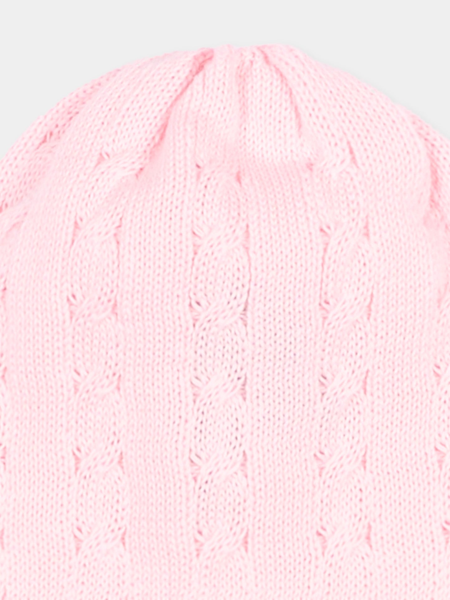 Cappellino rosa per neonata a trecce,Little Bear,3112 ROSA M