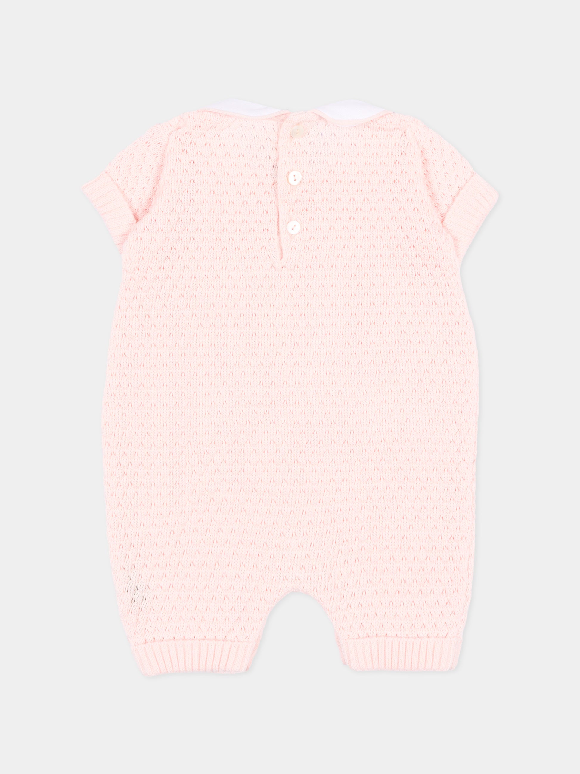 Pagliaccetto rosa per neonata traforato,Little Bear,3114 CIPRIA