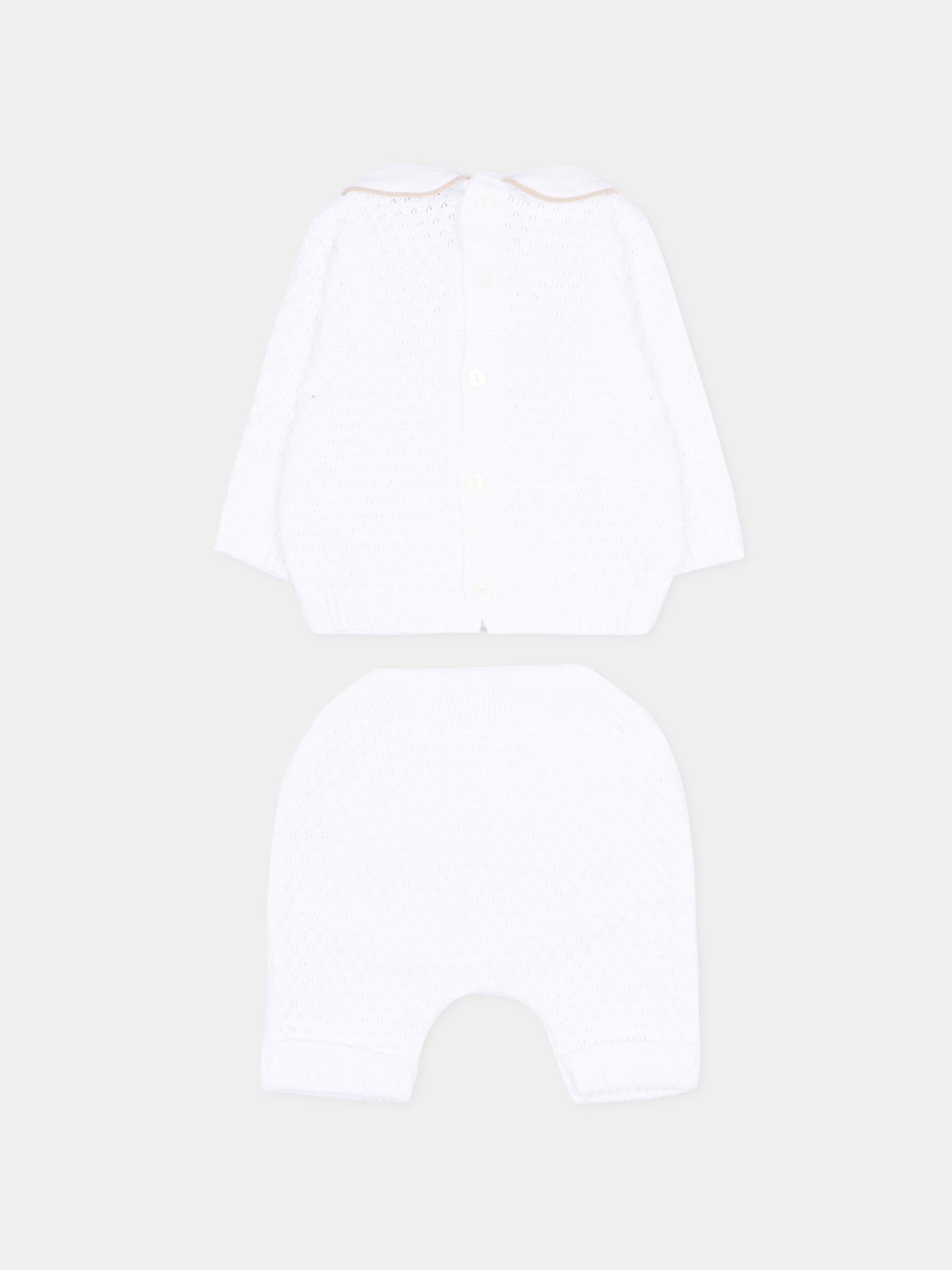 Completo nascita bianco per neonati,Little Bear,3115 BIANCO/CORDA