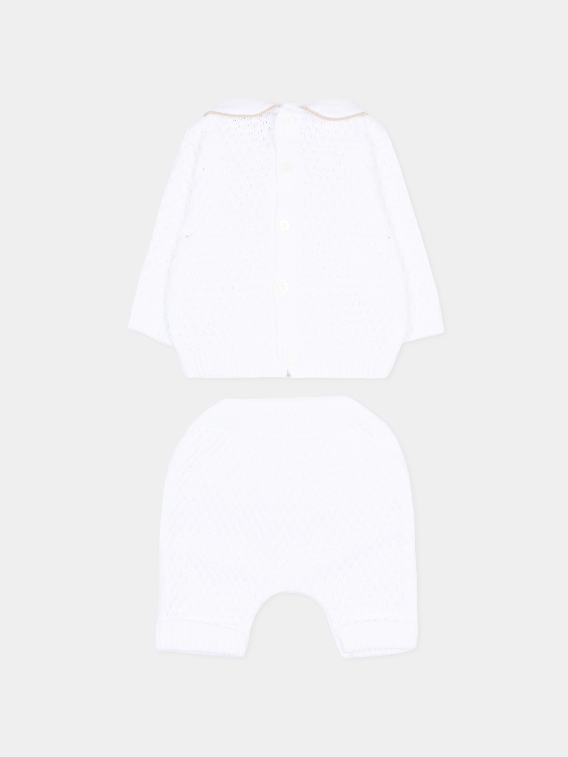 Completo nascita bianco per neonati,Little Bear,3115 BIANCO/CORDA